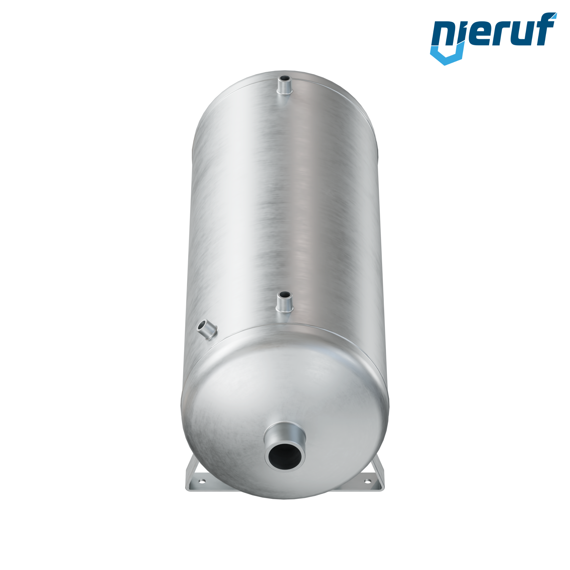 Pressure vessel horizontal BE01 90 liter, 0-16 bar, steel galvanized