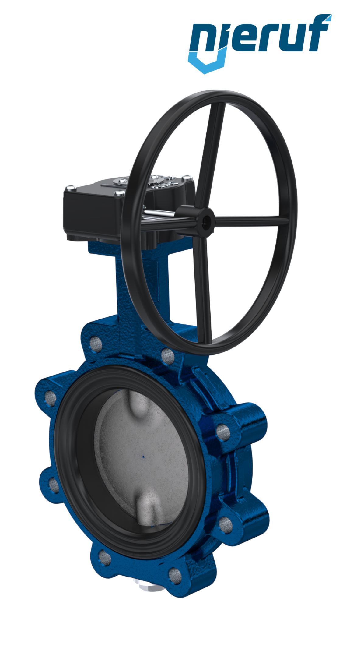 Butterfly valve AK02 DN 125 PN10-PN16 DVGW-gas Worm gear