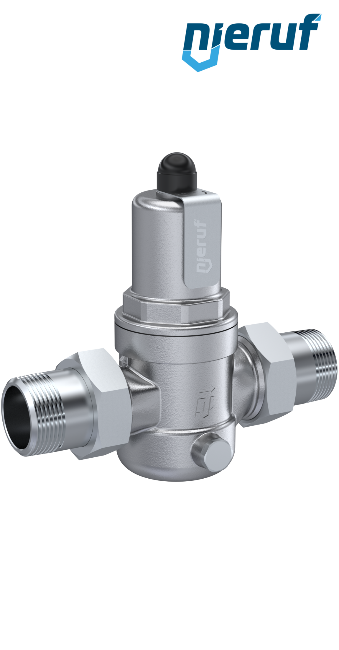 pressure reducing valve 1/2" inch male thread DM04 stainless steel FKM 0.5 - 2.0 bar