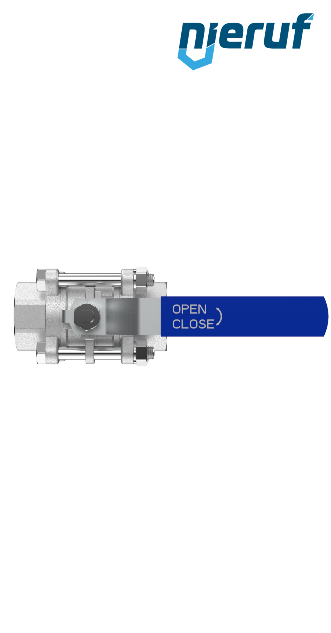 ball valve made of stainless steel DN40 - 1 1/2" inch GK04 female thread