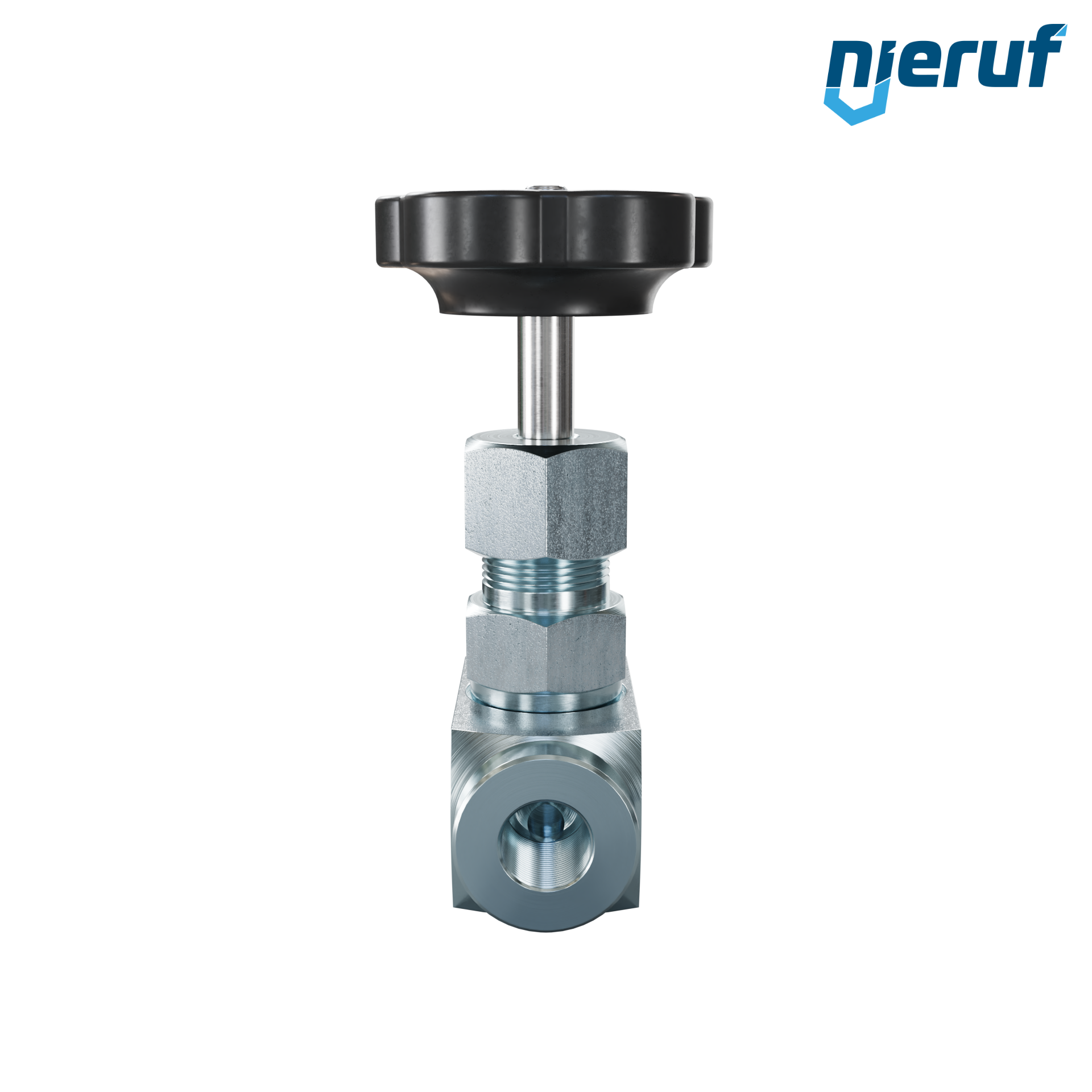 needle valve  1/4" inch NV01 steel (blue galvanized)