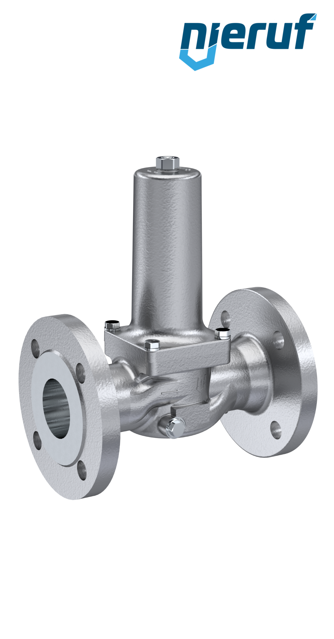 Flange-pressure reducing valve DN50 DM13 flange ANSI 150 stainless steel FPM / FKM 1.5 - 6.0 bar