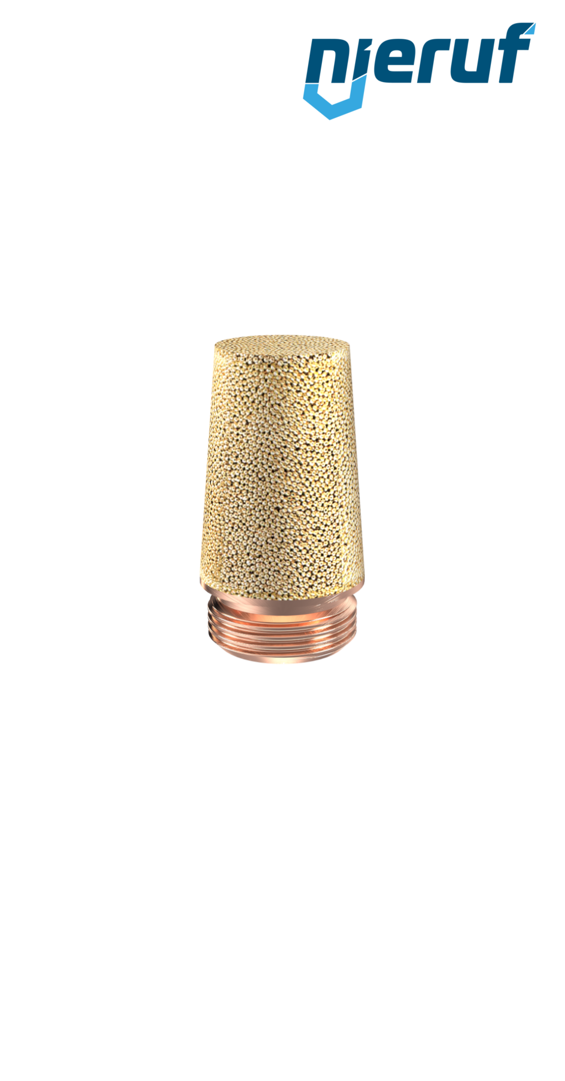 Silencer 1/8" inch made of sintered bronze