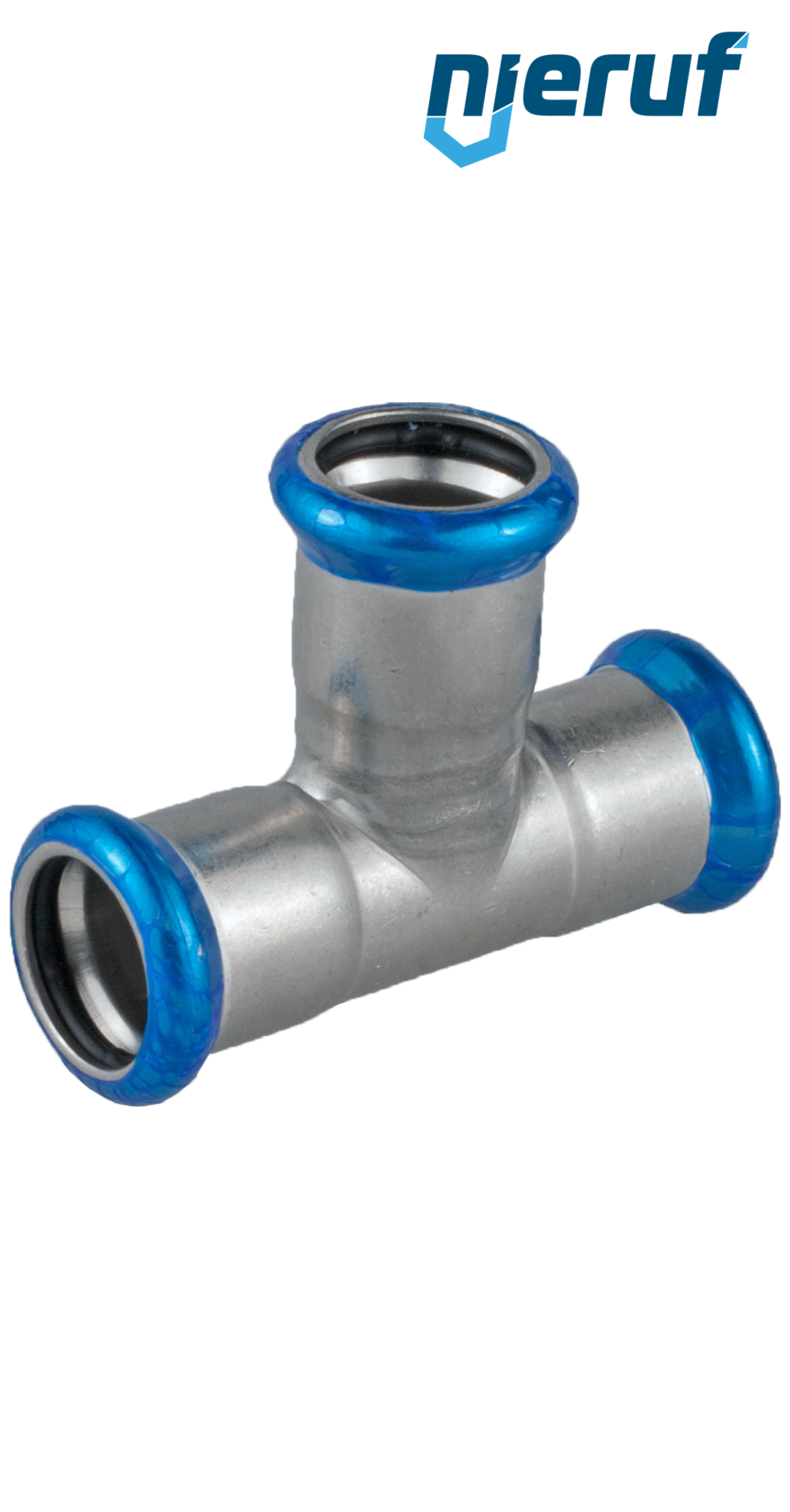 T-fitting Pressfitting F x F DN100 - 108,0 mm stainless steel