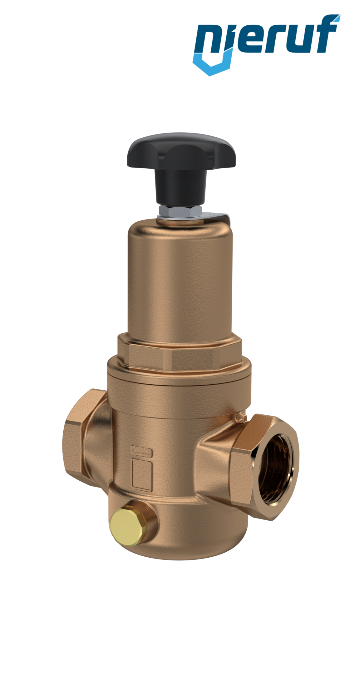 straightway form overflow valve 1/2" inch female UV05 gunmetal/brass 5,5 - 10,0 bar