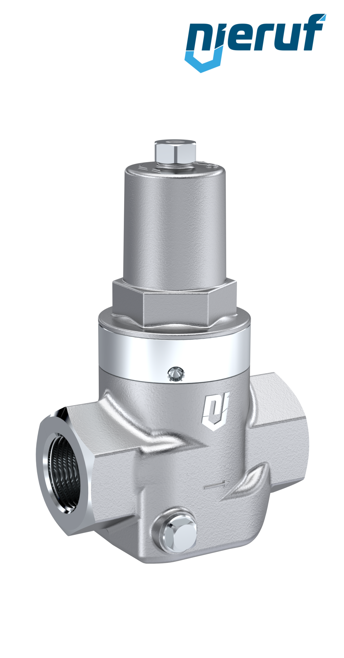 Piston-pressure reducing valve 1" Inch DM10 stainless steel FPM / FKM 2.0 - 20.0 bar