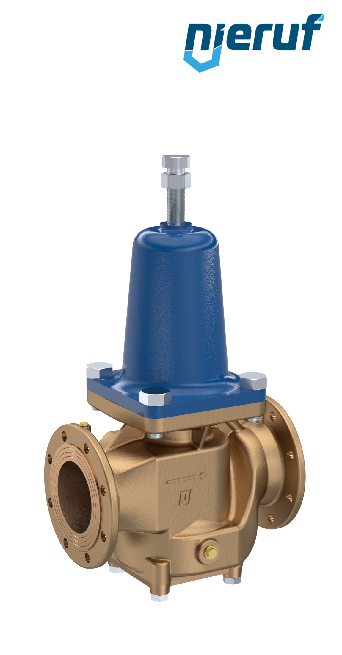 Flange-pressure reducing valve DN125 DM16 gunmetal NBR 1.5 - 6.0 bar