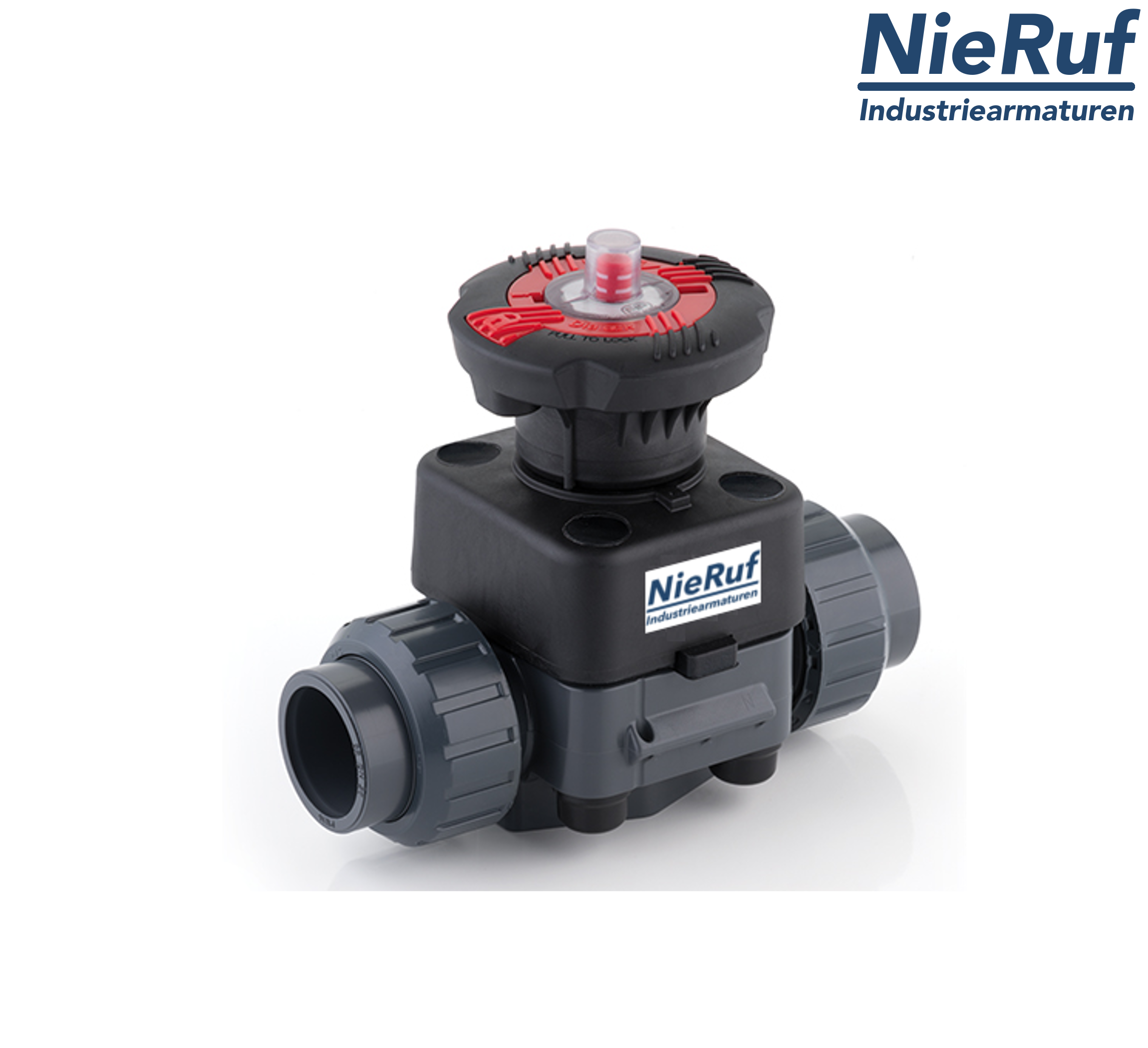 diaphragm valve PVC-U d40 adhesive connection EPDM