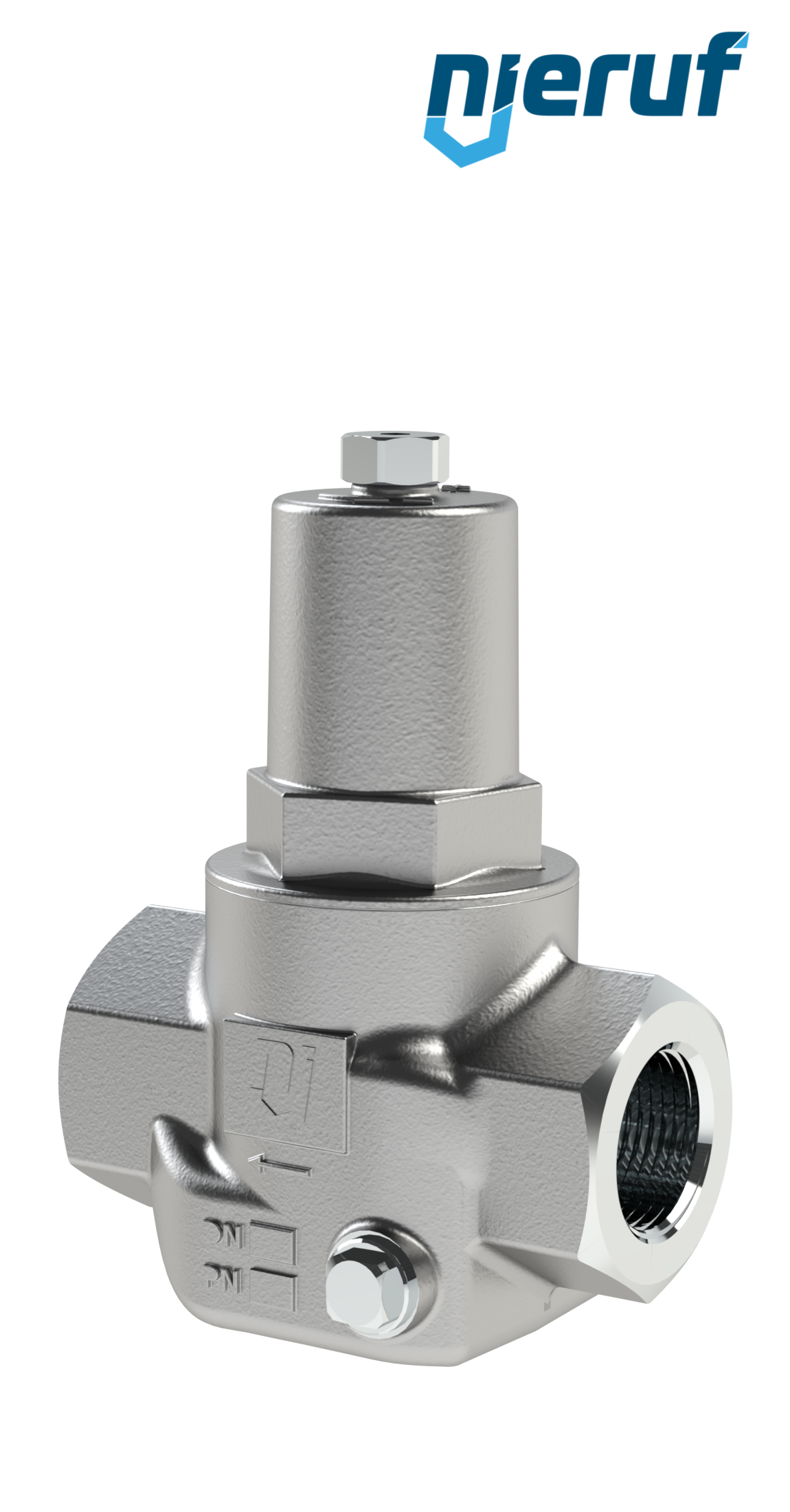 steam pressure reducing valve 1/2" Inch DM21 stainless steel PTFE / EPDM / FEPM 2.0 - 5.0 bar