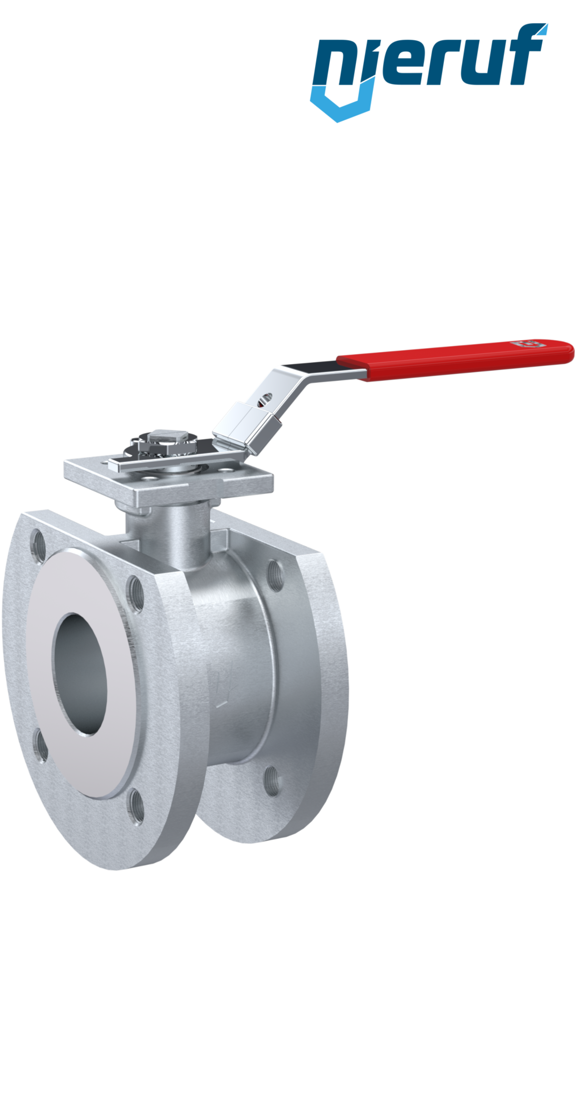Compact ball valve stainless steel DN40 PN16 FK11