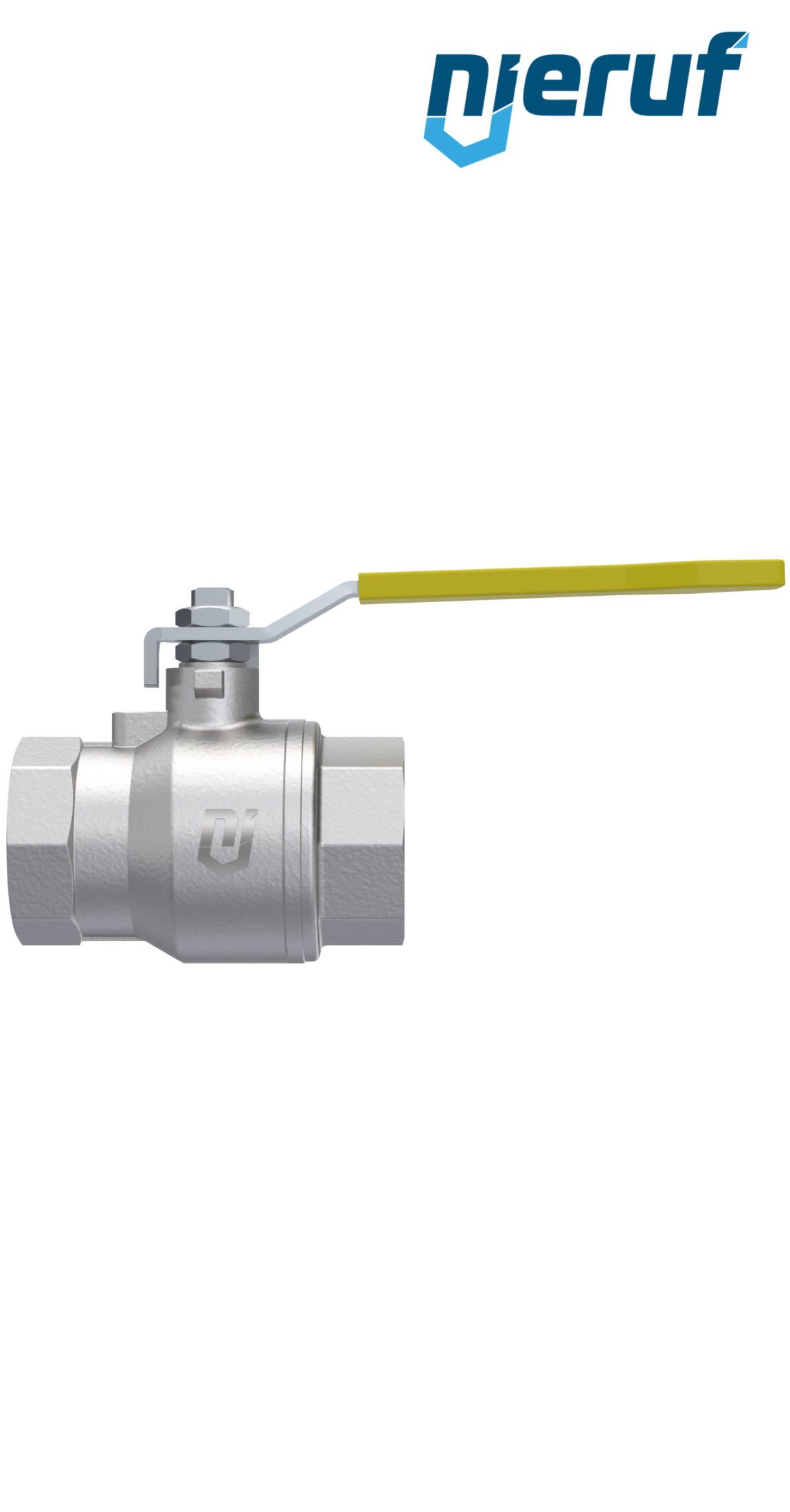 Gas ball valve stainless steel DN32 - 1 1/4" inch GK07 Biogas DVGW