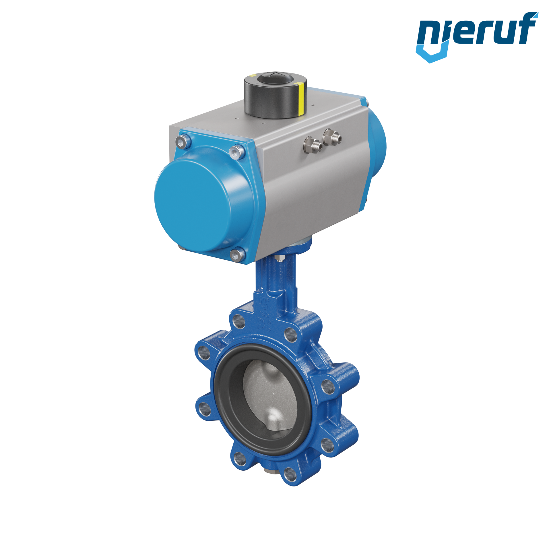Butterfly valve DN 80 AK02 EPDM high temperature & FDA pneumatic actuator single acting normally closed