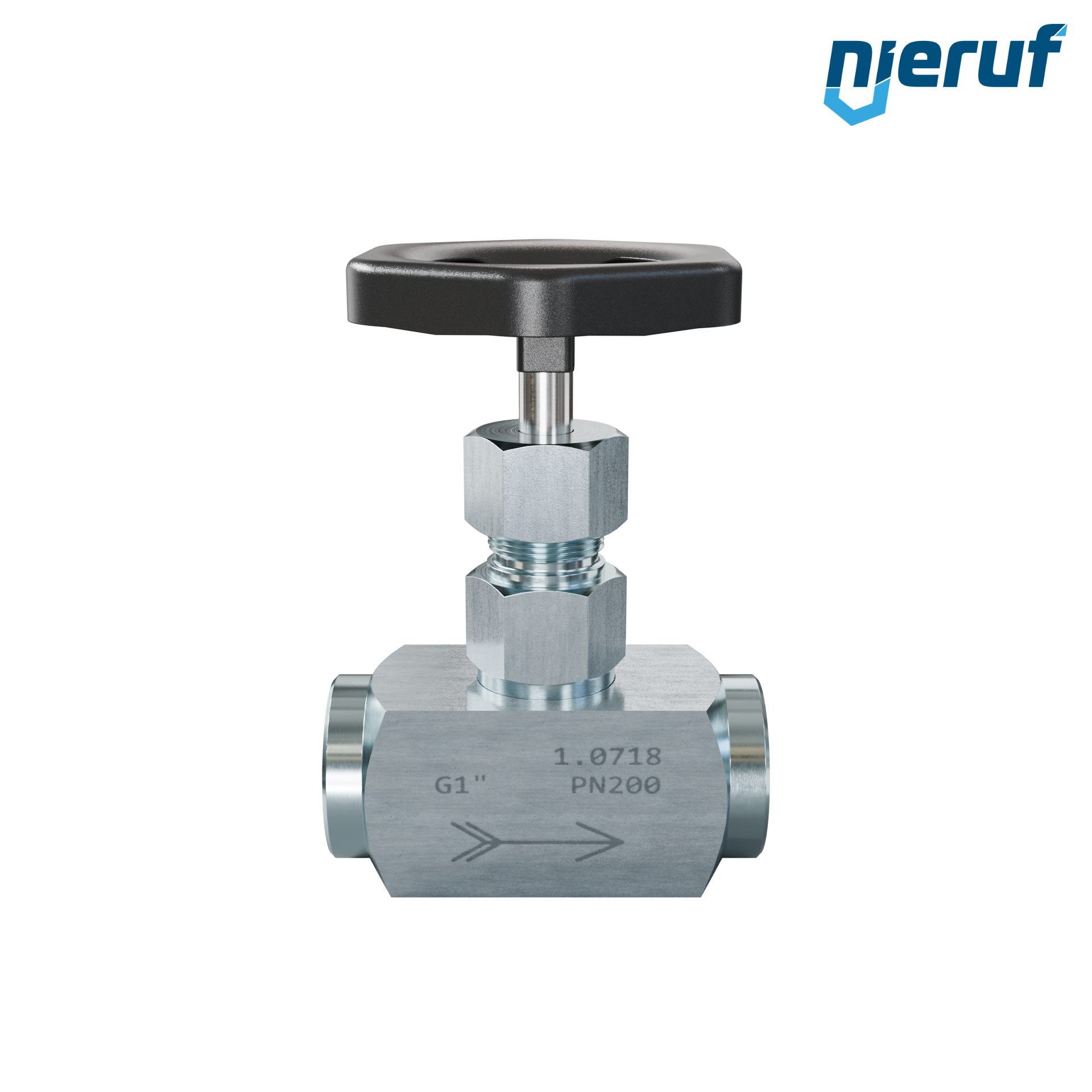 needle valve  1" inch NV01 steel (blue galvanized)