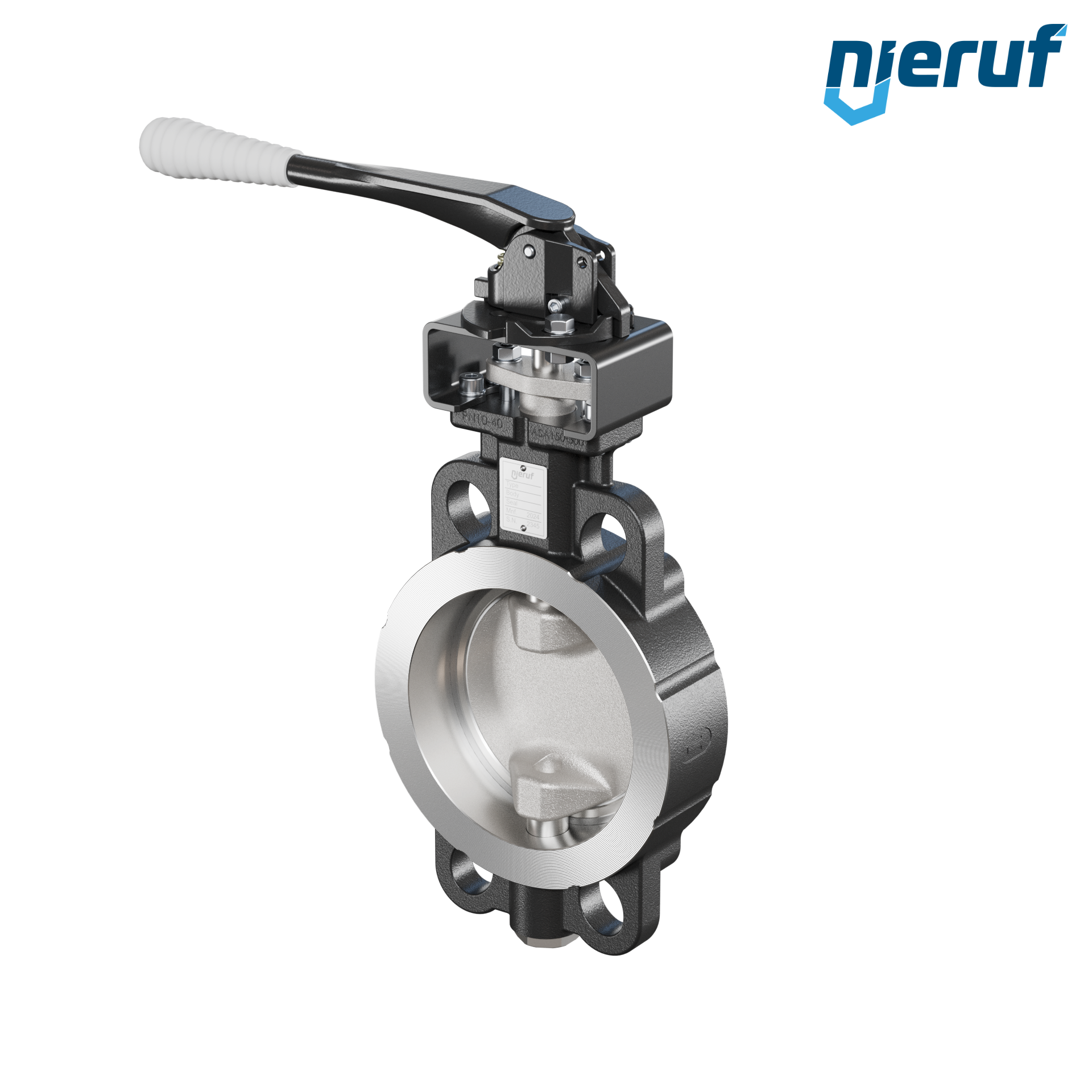 Double offset butterfly-valve AK11 DN 125 PN10-40 ANSI150-300 lever