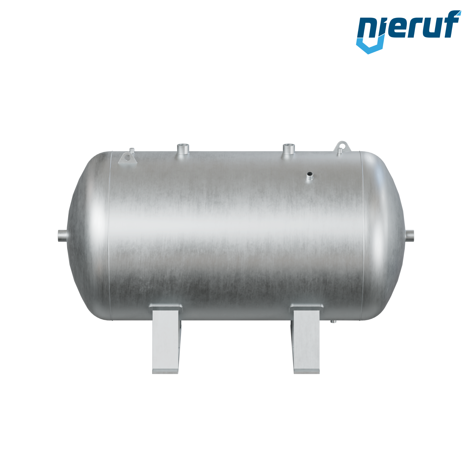 High pressure vessel horizontal BE02 1500 liter, 0-41 bar, steel primed