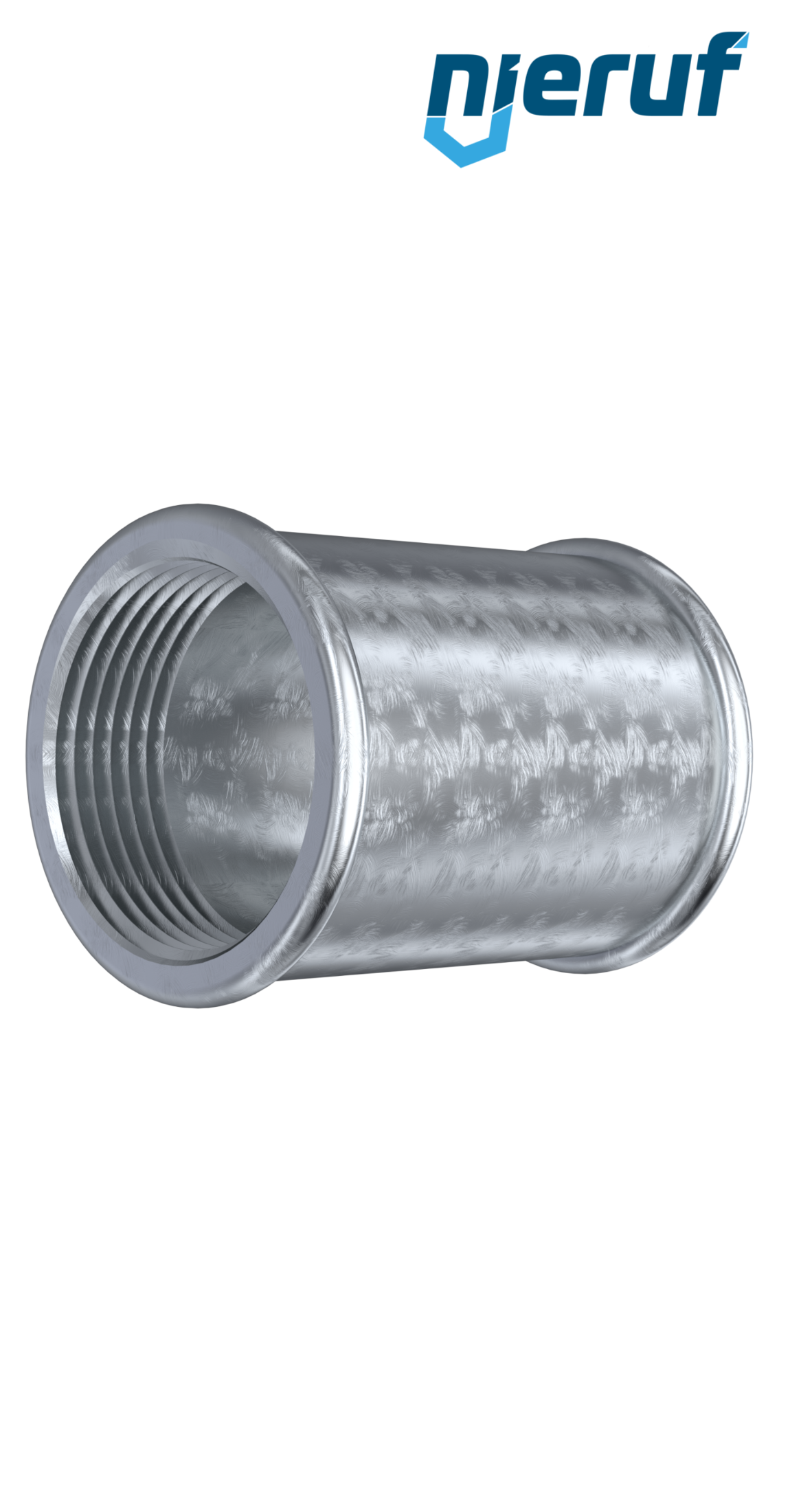 Malleable cast iron fitting socket no. 270, DN100 - 4" inch galvanized