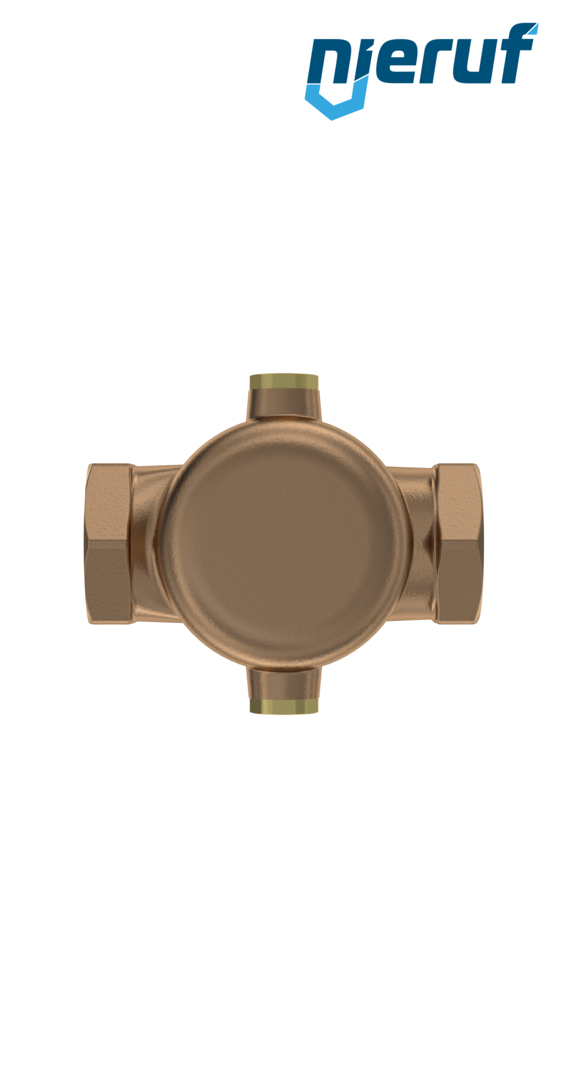 straightway form overflow valve 1" inch female UV05 gunmetal/brass 1,5 - 6,0 bar