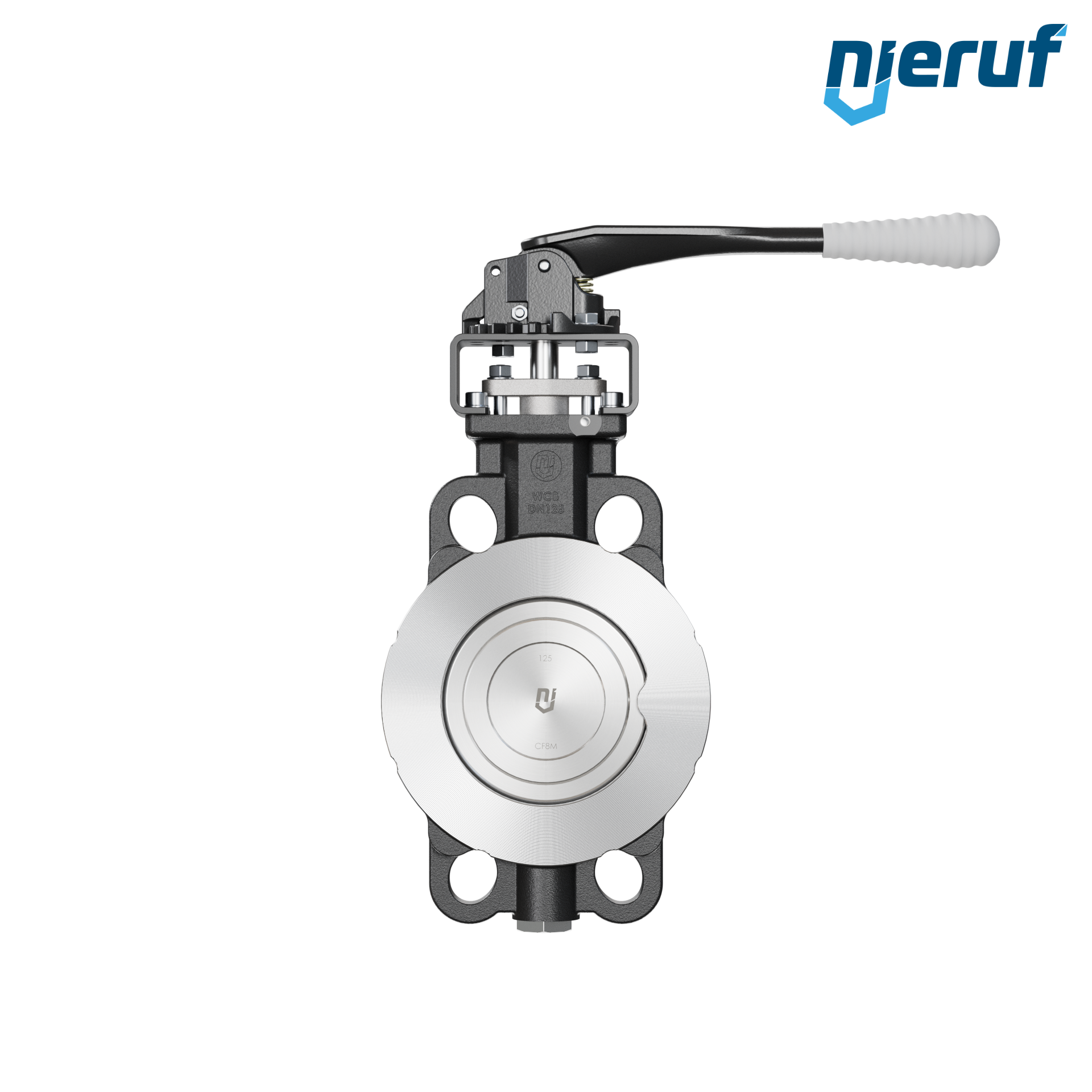 Double offset butterfly-valve AK11 DN 125 PN10-40 ANSI150-300 lever