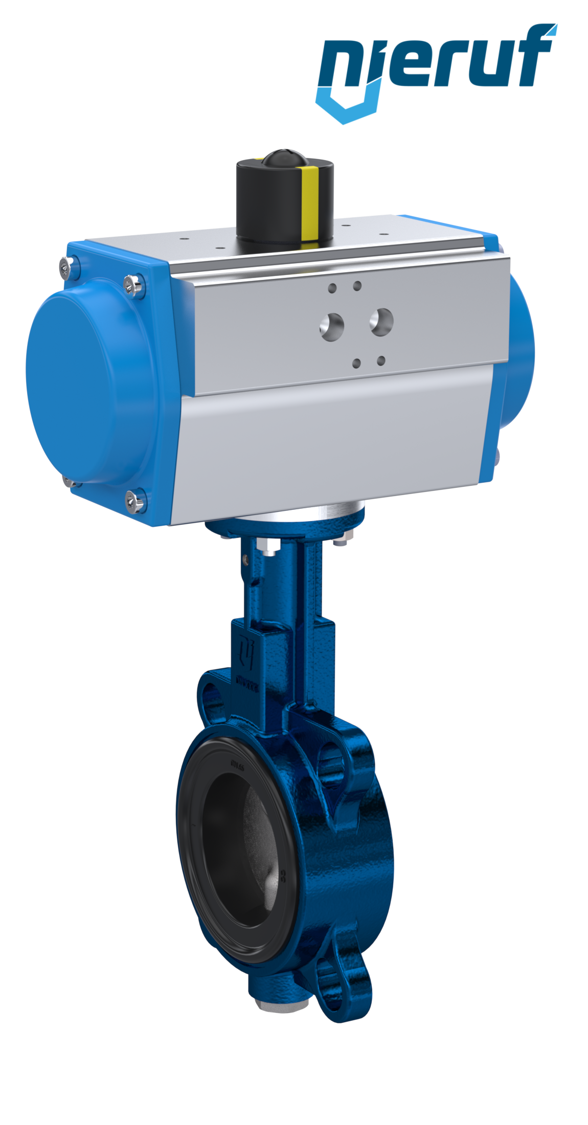 Butterfly valve DN 65 AK01 FPM pneumatic actuator single acting