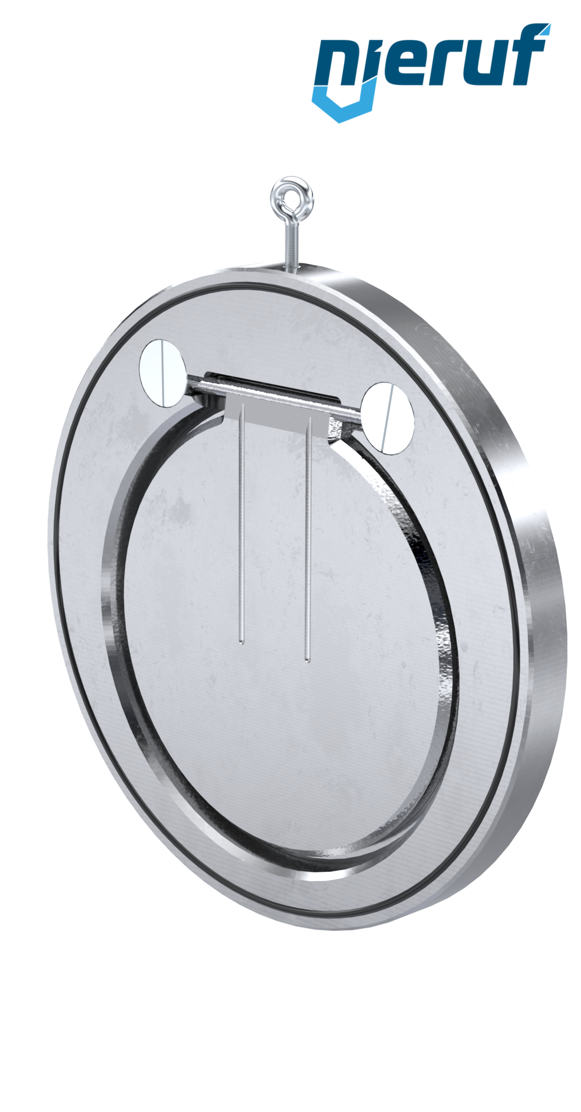 swing check valve DN300 ZR01 steel 1.0460 / A 105, zinc plated EPDM