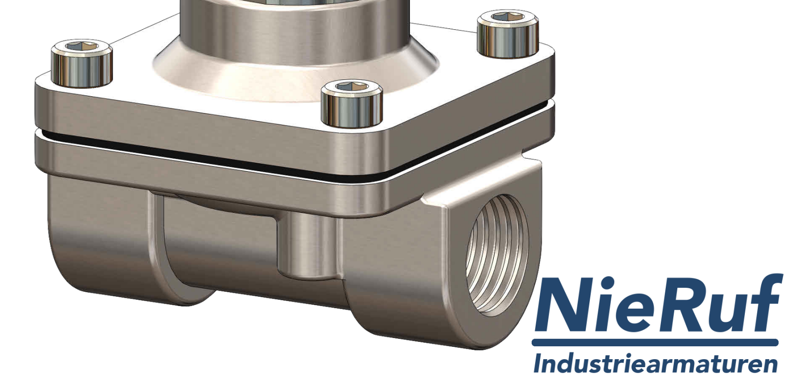 Solenoid valve DN16 G 1/2" Inch FKM 110V stainless steel 1.4308