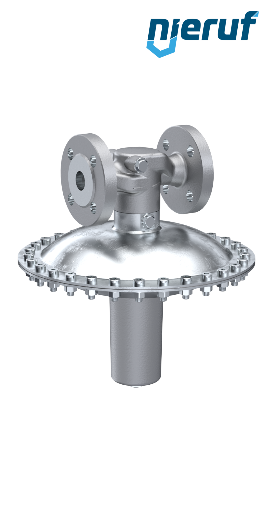 low-pressure reducing valve DN25 DM23 flange ANSI 150 stainless steel FKM 50 - 200 mbar