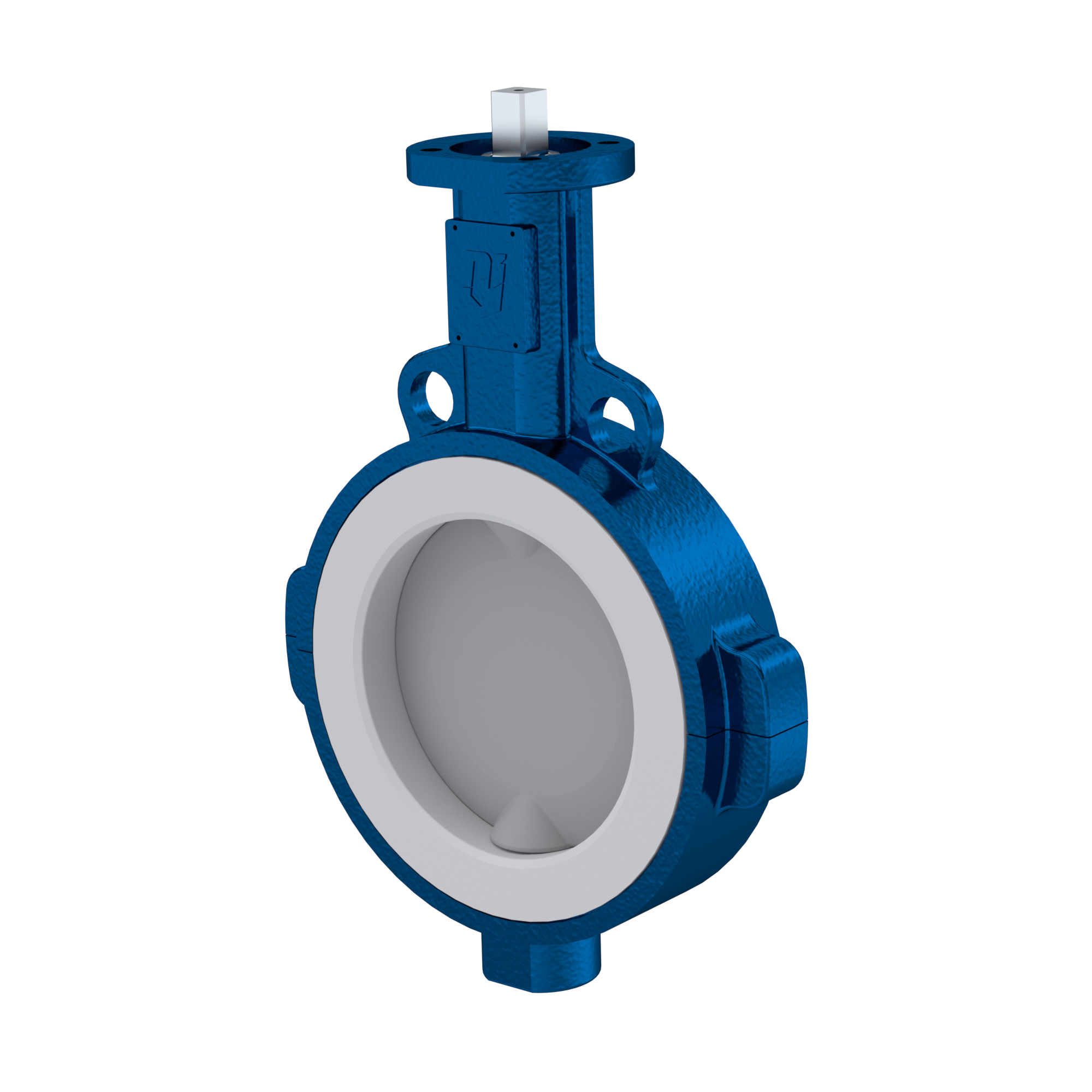Butterfly-valve PTFE AK09 DN200 PN10-PN16 silicone insert
