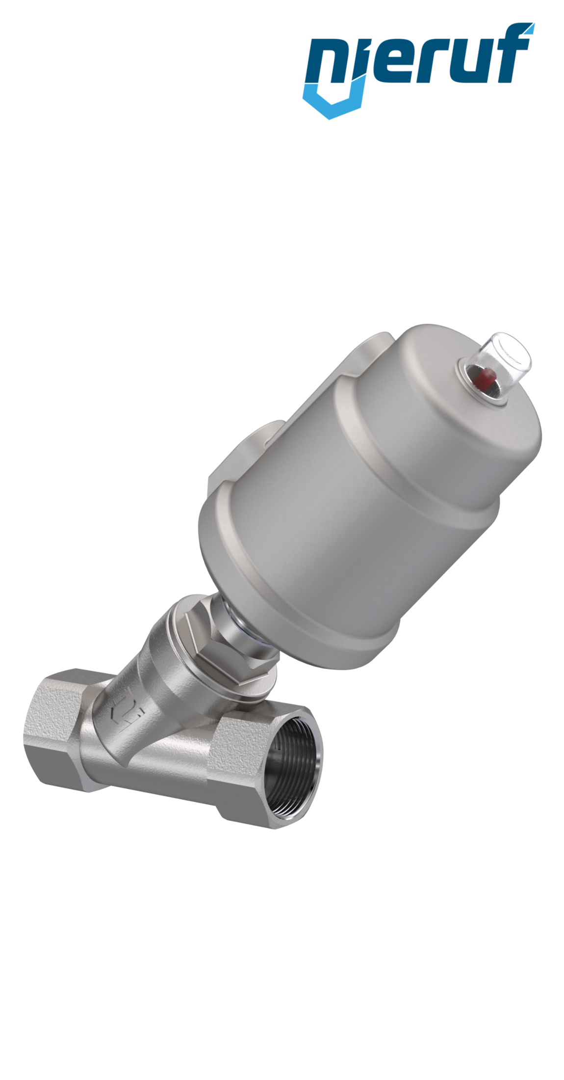 piston-operated angle seat valve G 2" inch SC01 stainless steel