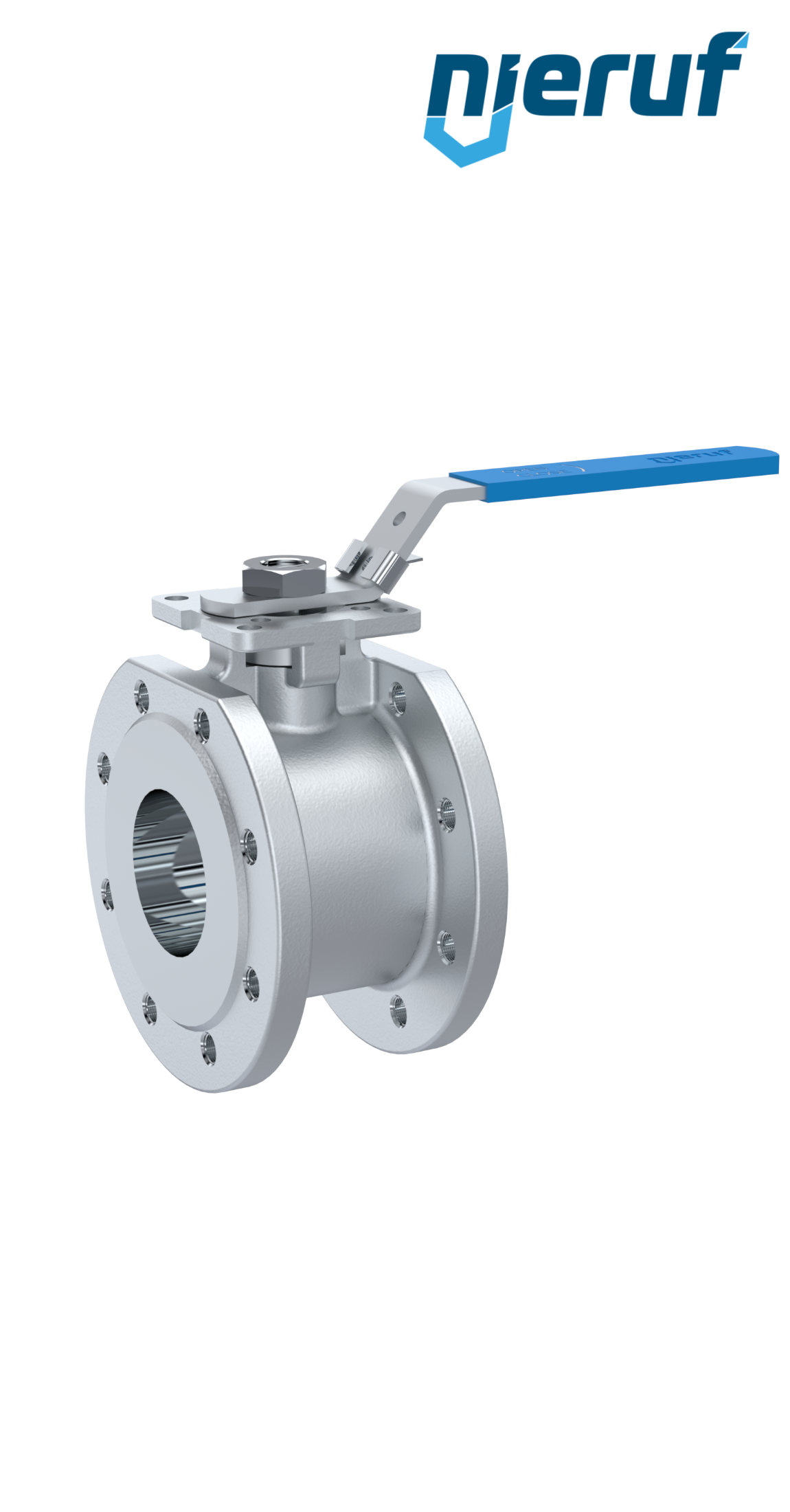 Compact ball valve DN80 PN40 FK04 stainless steel 1.4408