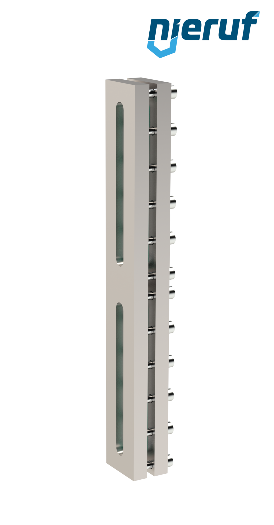 Sight glass fitting L=310mm  BS03 stainless steel 1.4571 borosilicate glass, reflex 16bar