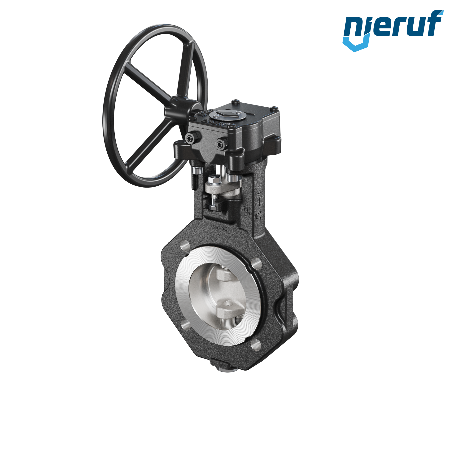 Double offset butterfly-valve AK12 DN 65 PN10-40 worm gear
