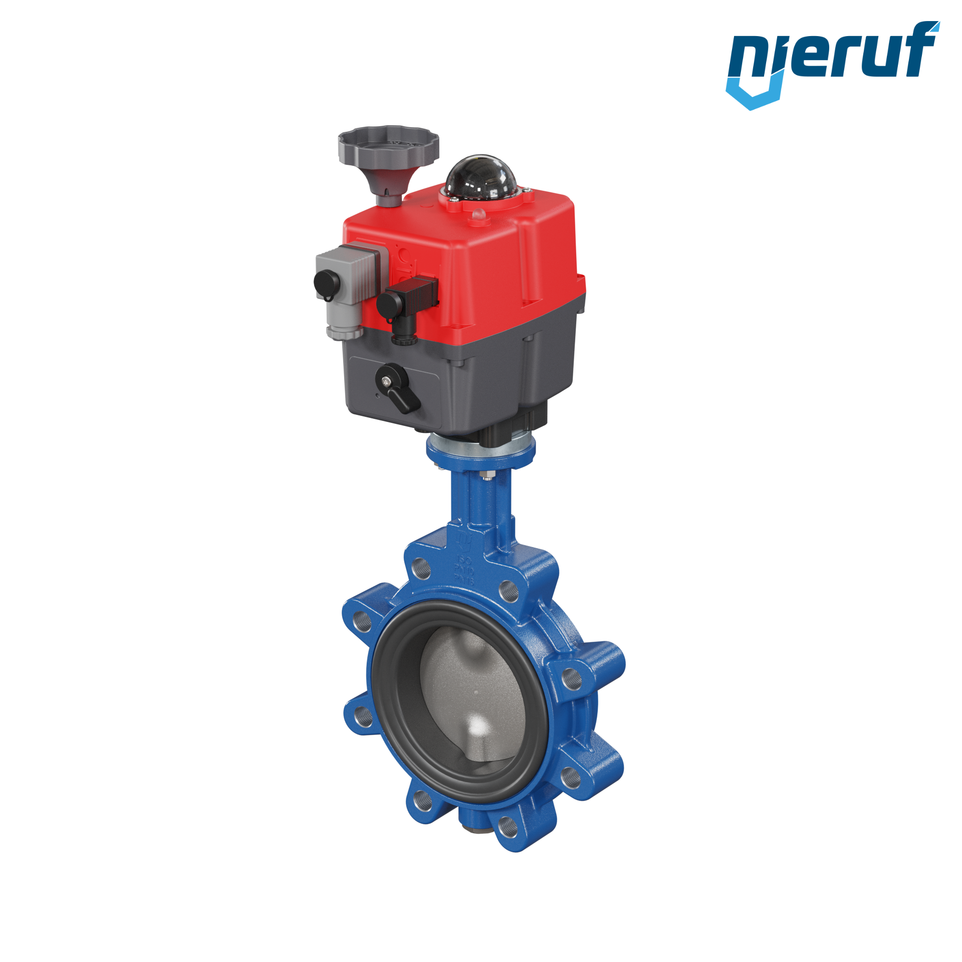 Butterfly valve DN 100 Lug type electric actuator 24-240V FPM