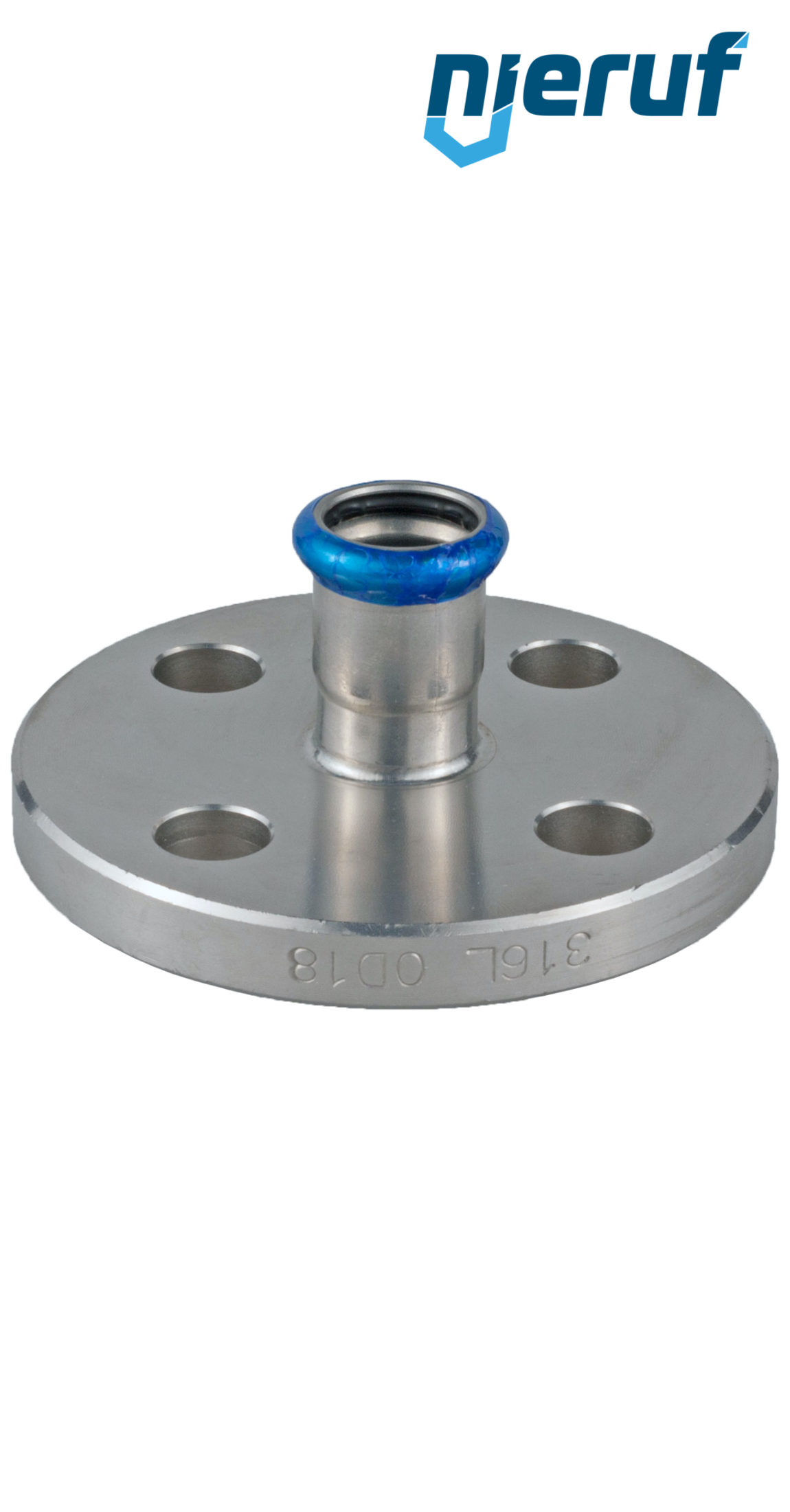 Pressfitting Flange Coupling F DN40 - 42,0 mm stainless steel
