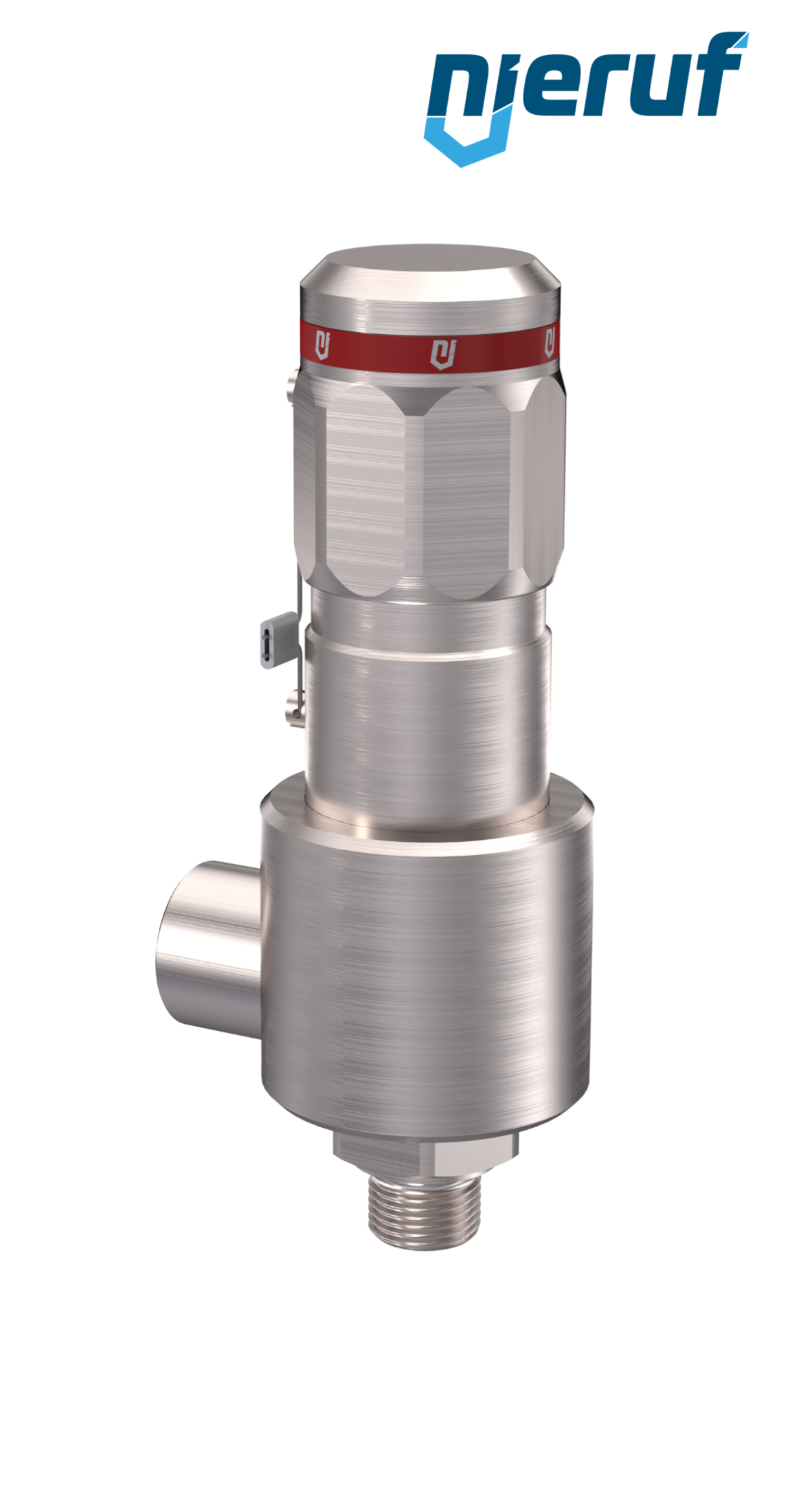 High-pressure safety valve 1/4" m x 1/2" fm SV15, stainless steel MD / PAI, without lifting device
