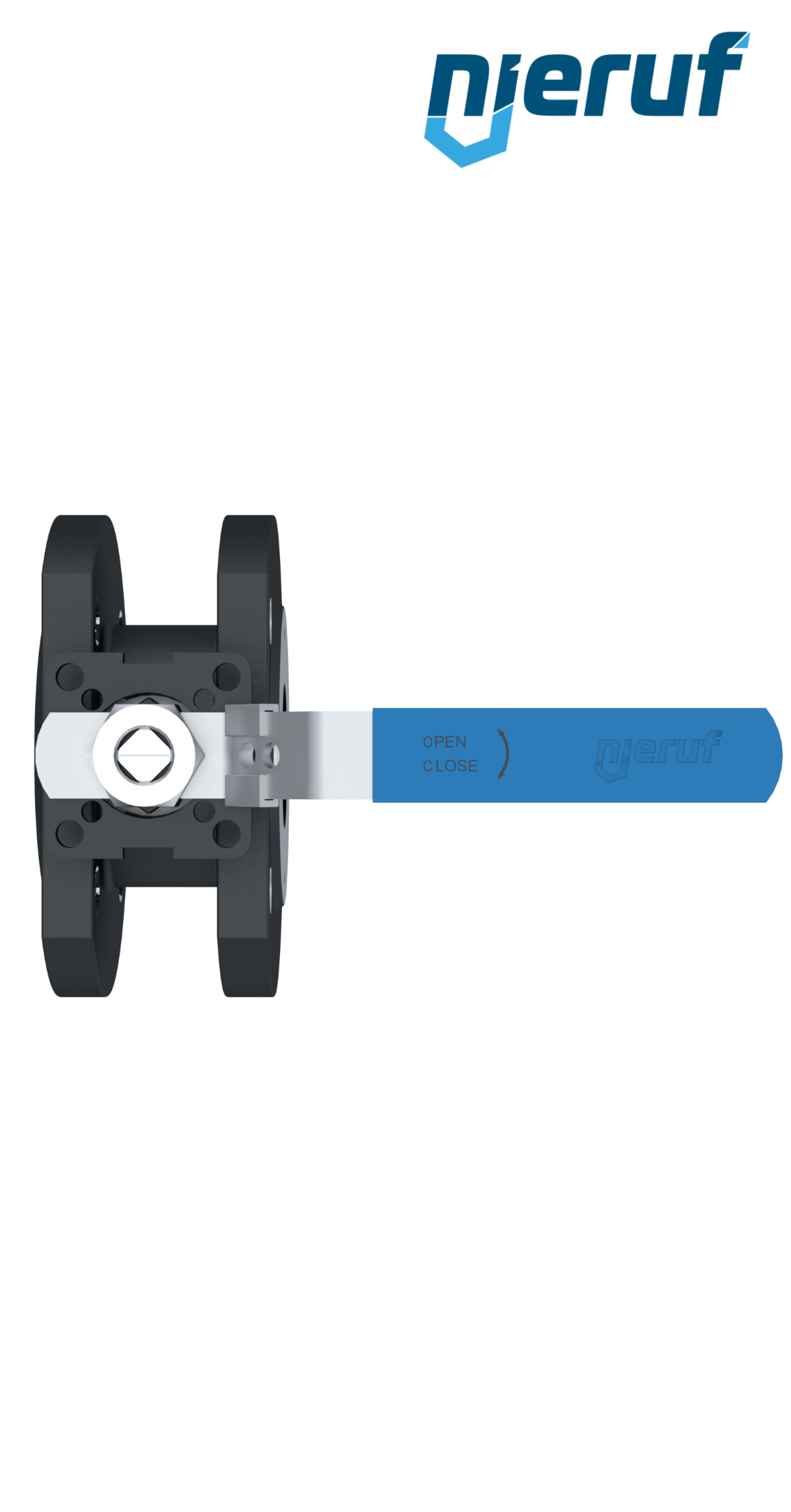 Compact ball valve DN32 PN16 FK03 carbon steel 1.0619 ball stainless steel 1.4408