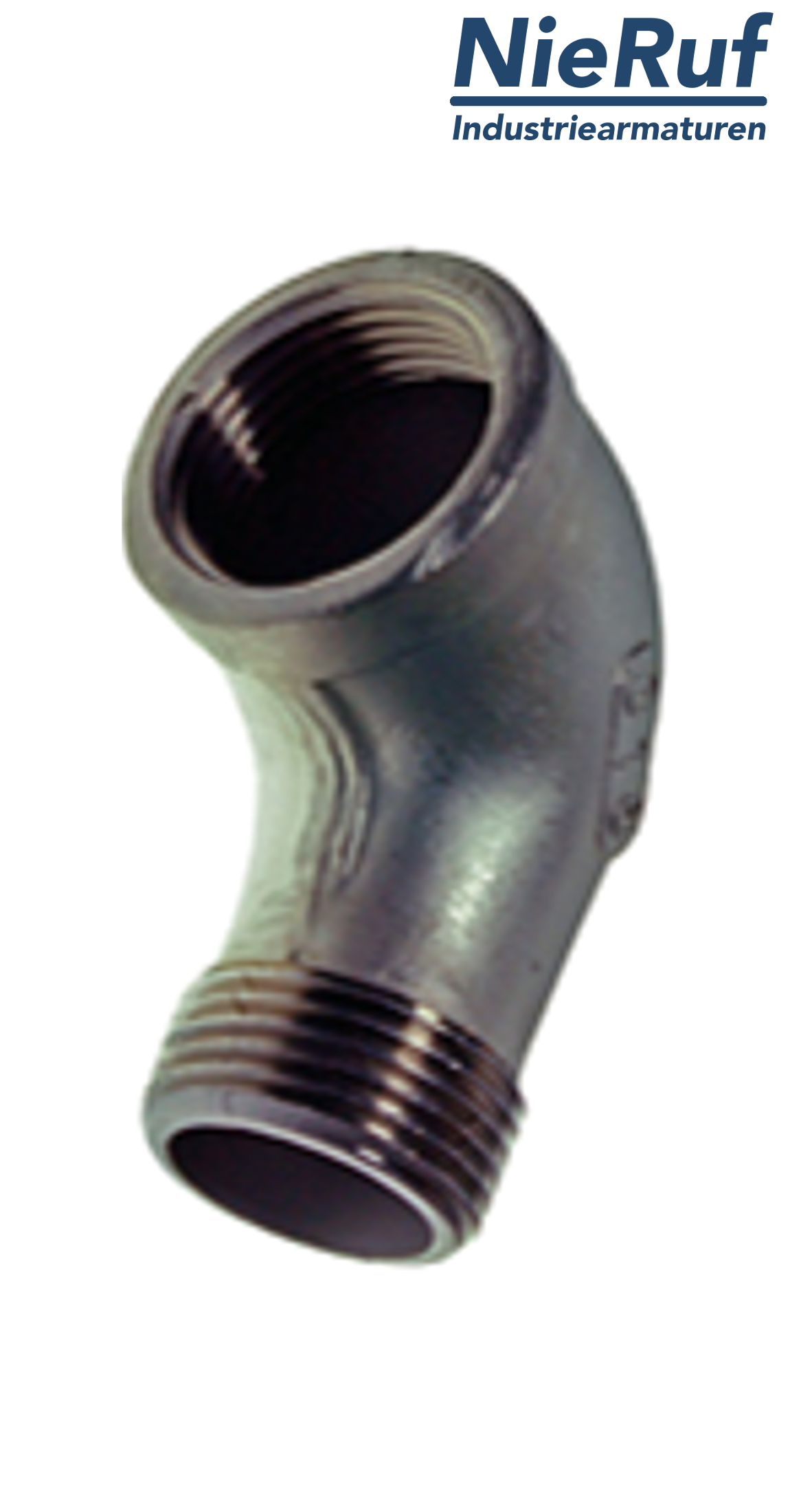 elbow 1/2" inch NPT stainless steel 316 90° angle FMxM