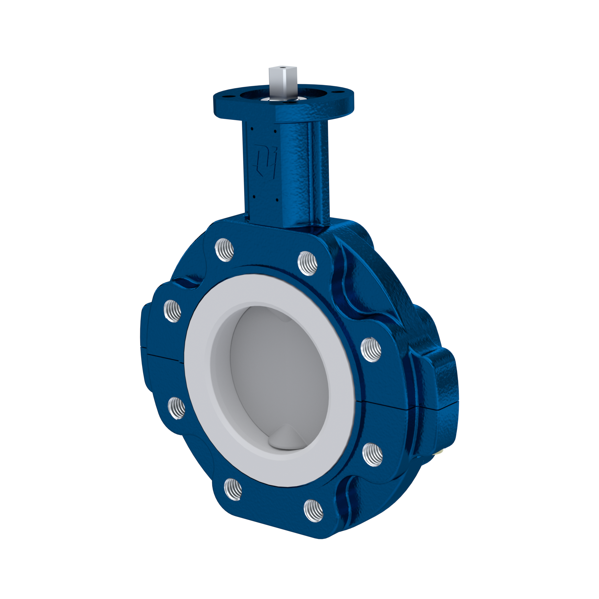 PFA-Butterfly-valve PTFE AK10 DN150 PN10-PN16 FKM insert