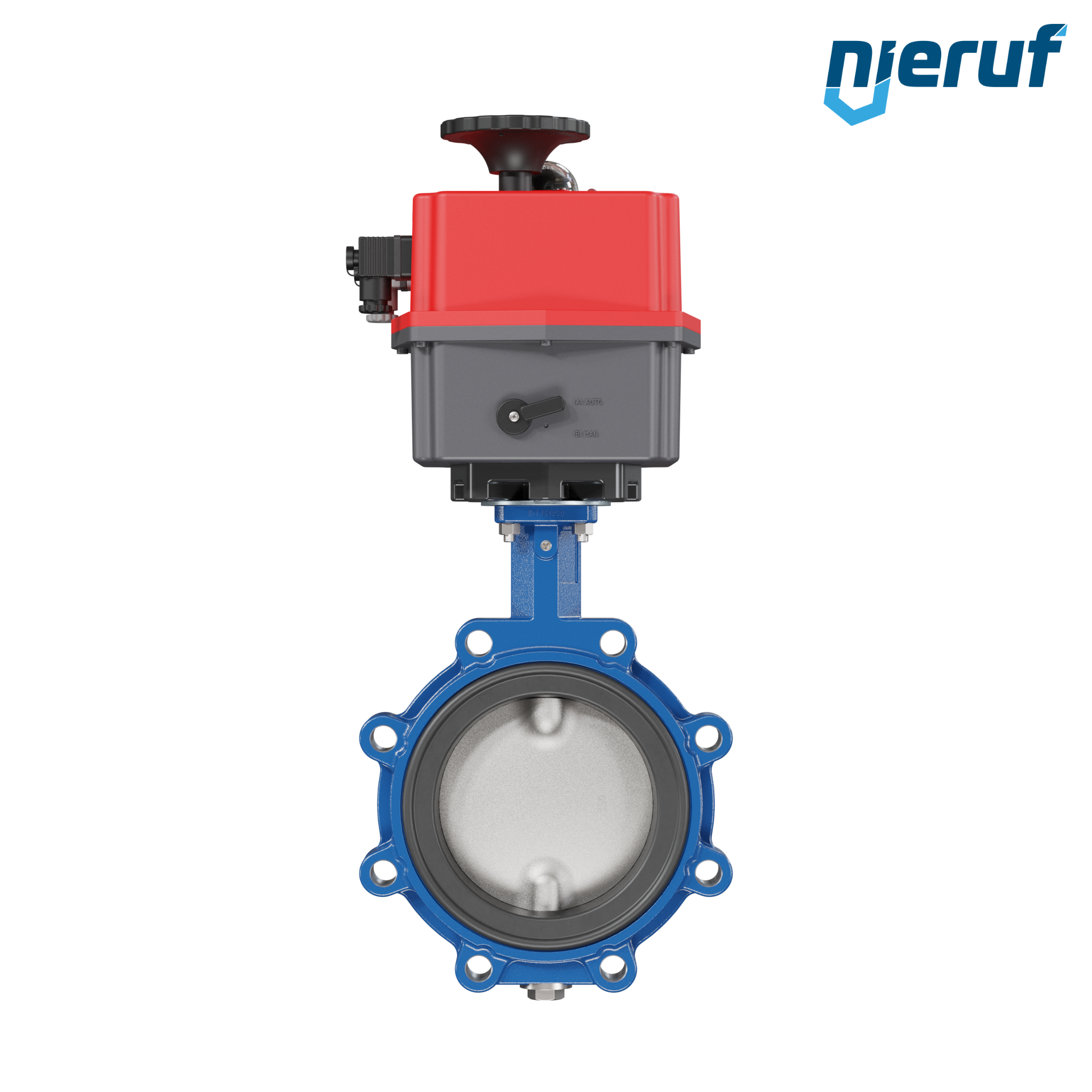 Butterfly valve DN 150 Lug type electric actuator 24-240V DVGW gas