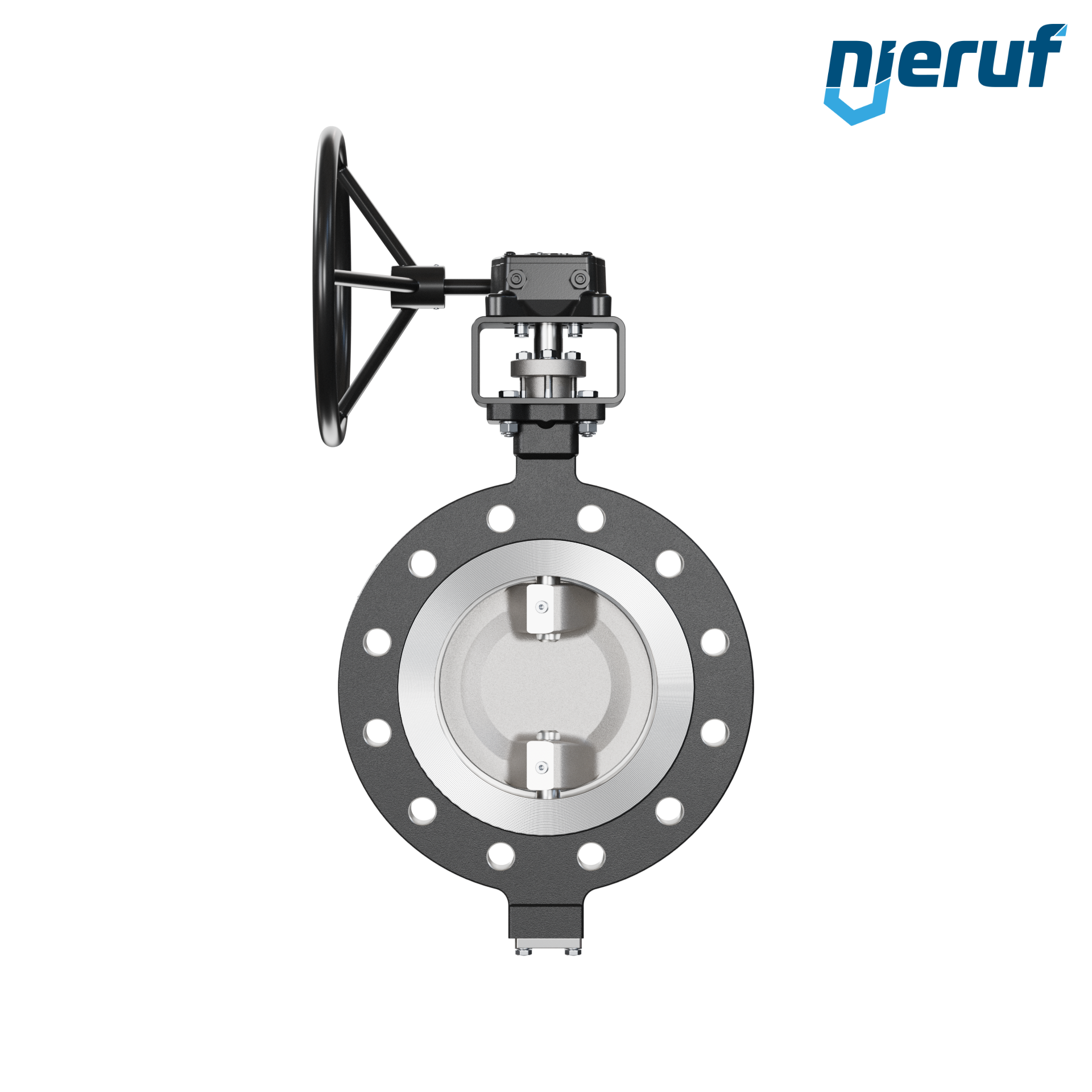 Double offset butterfly-valve AK12 DN 200 PN40 worm gear