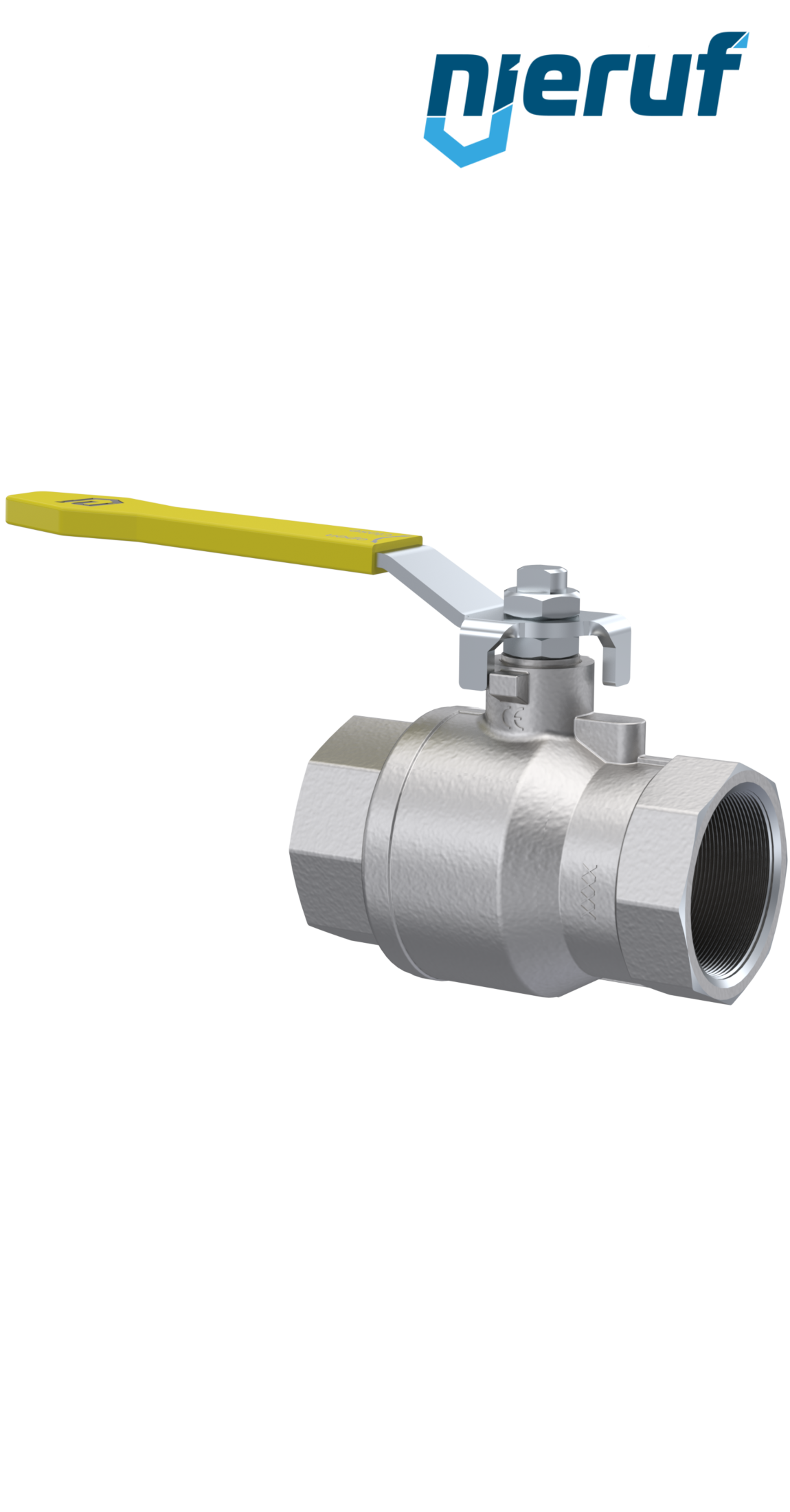 Gas ball valve stainless steel DN32 - 1 1/4" inch GK07 Biogas DVGW