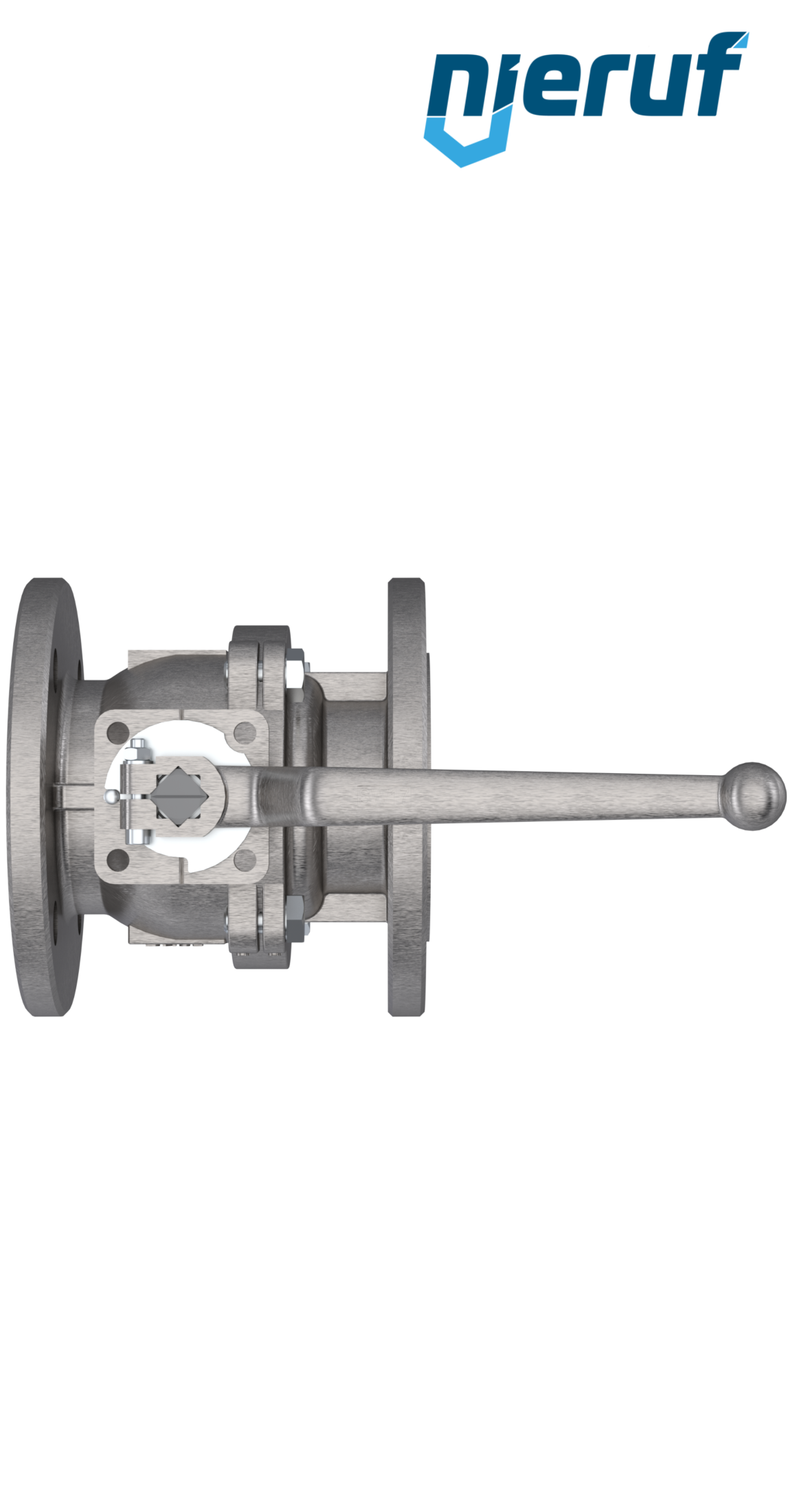 high temperature flange ball valve FK05 DN25 PN40 made of stainless steel 1.4408 up to +250