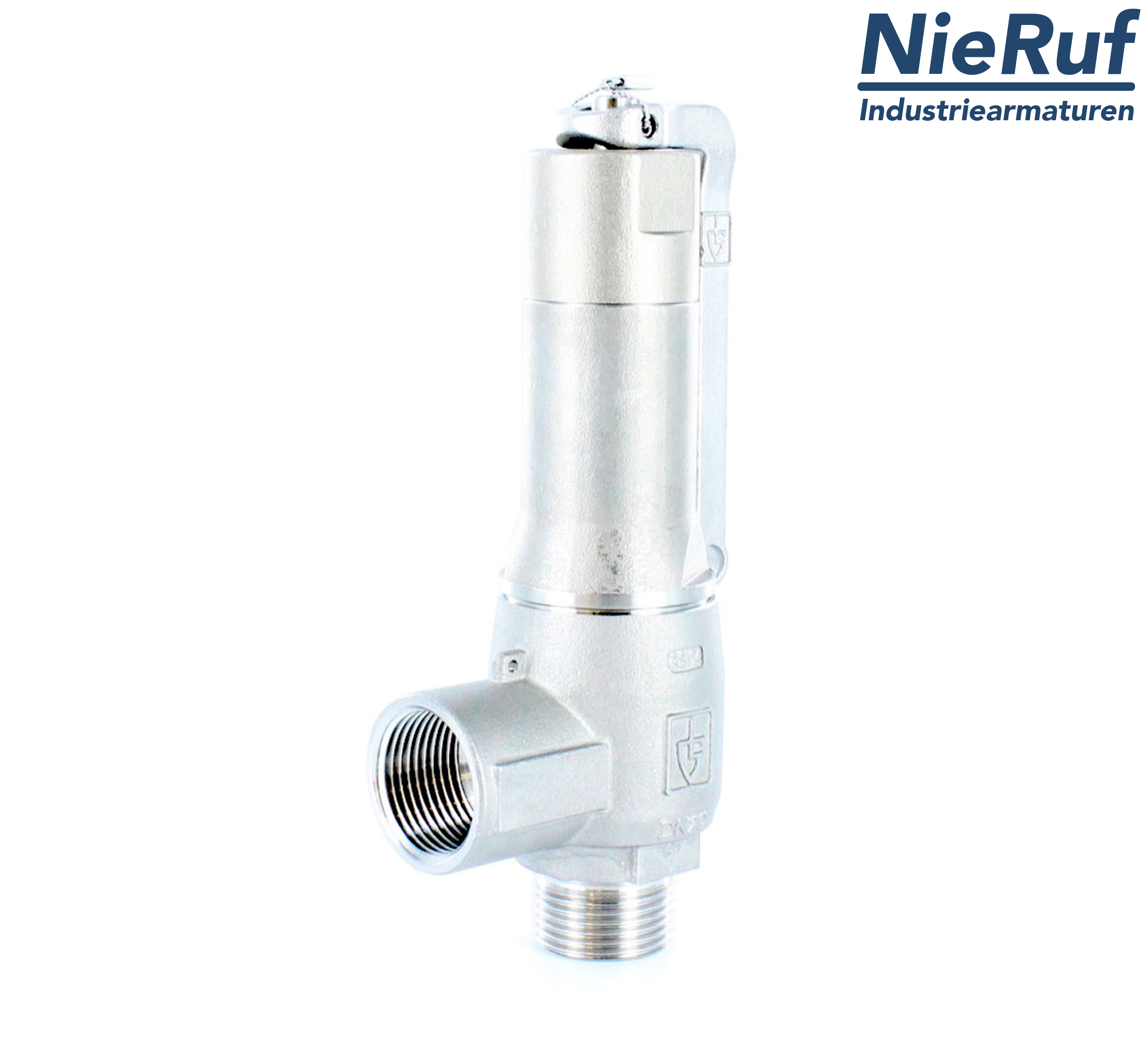 safety valve 3/8" m  x 3/8" fm SV13, stainless steel NBR, with lever