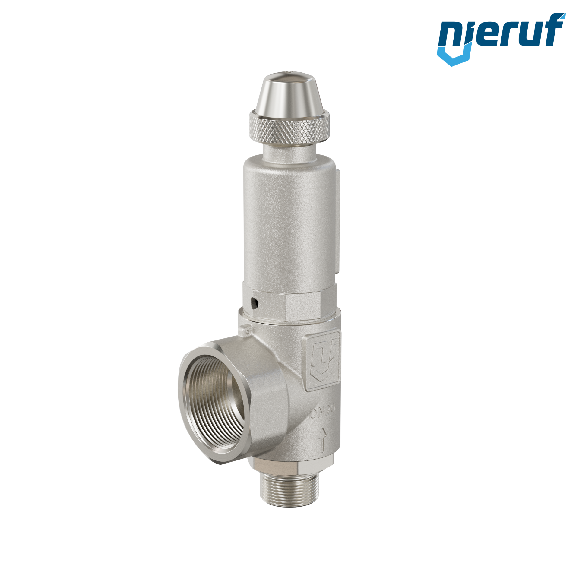 safety valve 3/4" m  x 1 1/4" fm SV06 liquid media, stainless steel FKM