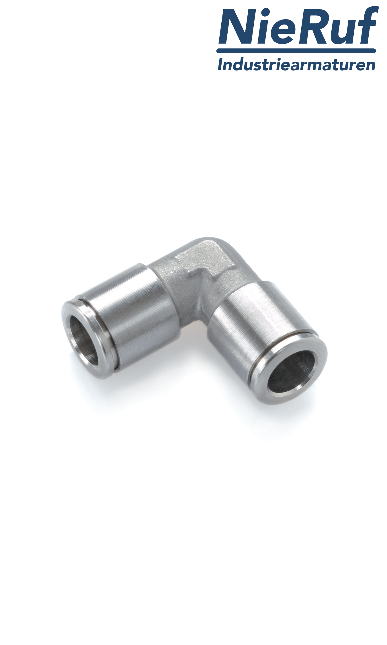 Elbow connector EF04 stainless steel FKM D6mm