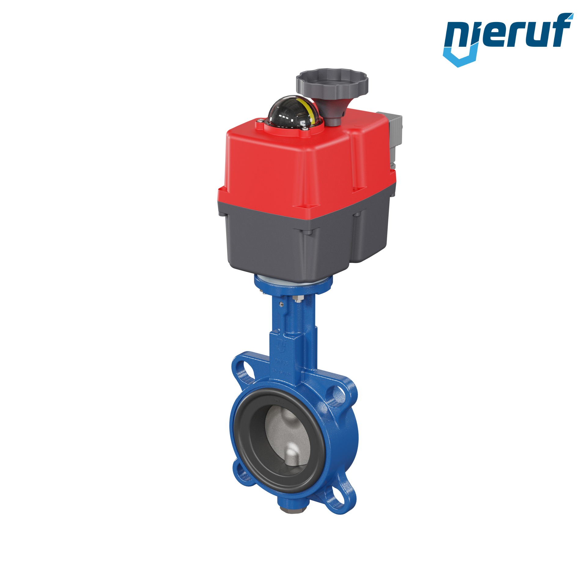 Butterfly valve DN 65 Wafer type electric actuator 24-240V DVGW drinking water