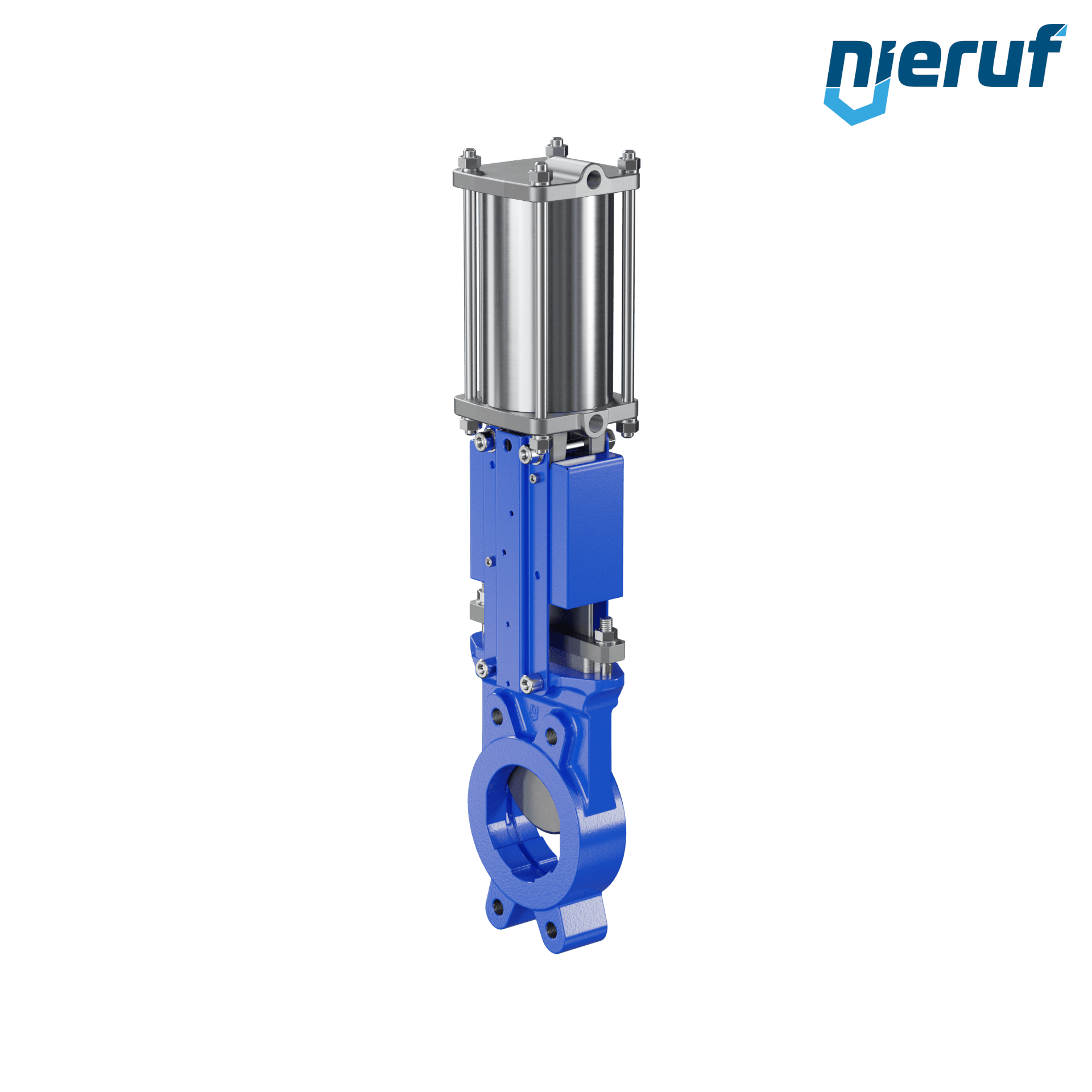 Knife gate valve DN 100 SR01 EPDM pneumatic actuation double acting