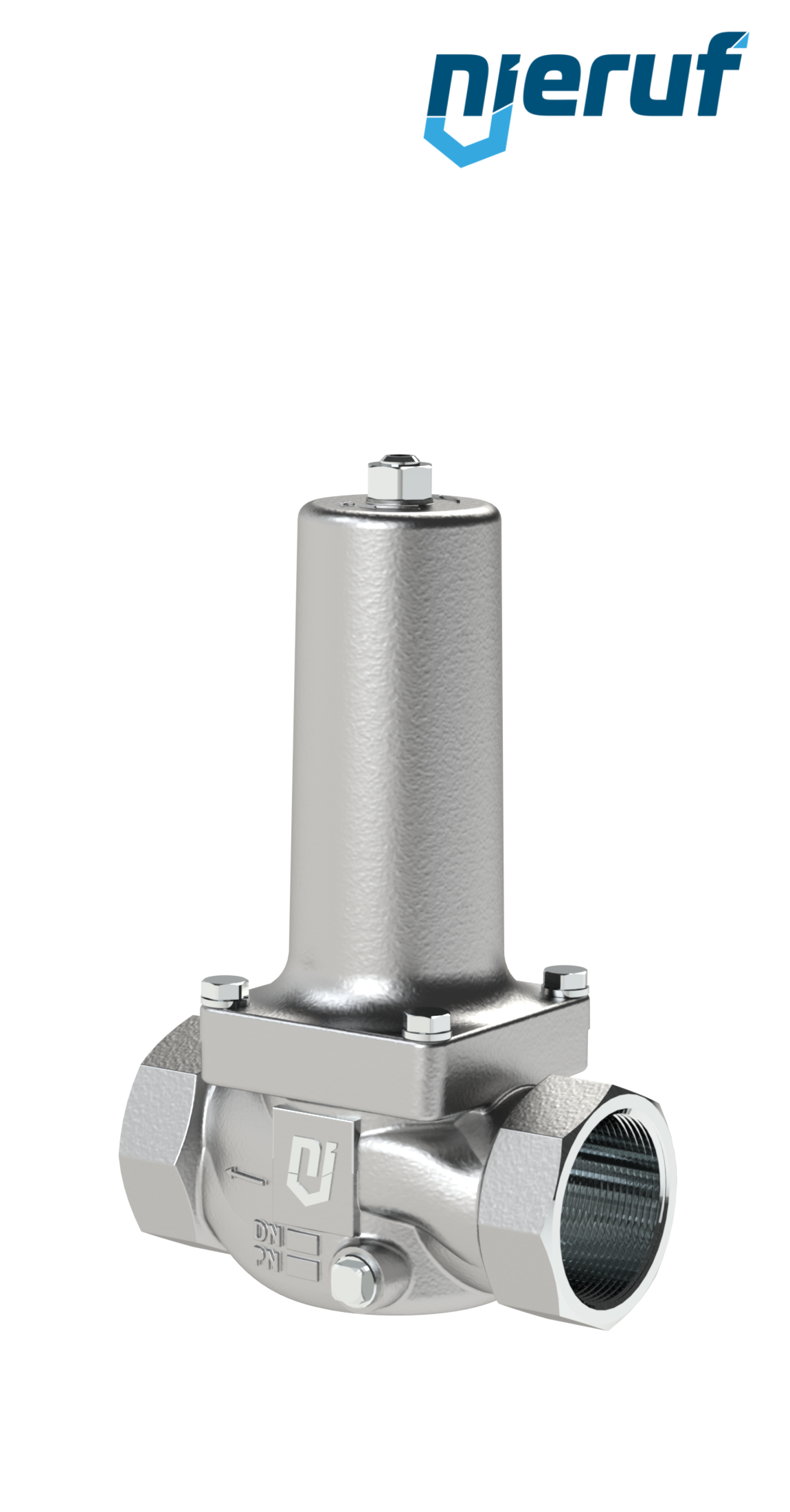 steam pressure reducing valve 1 1/2" Inch NPT DM21 stainless steel PTFE / EPDM / FEPM 4.0 - 10.0 bar
