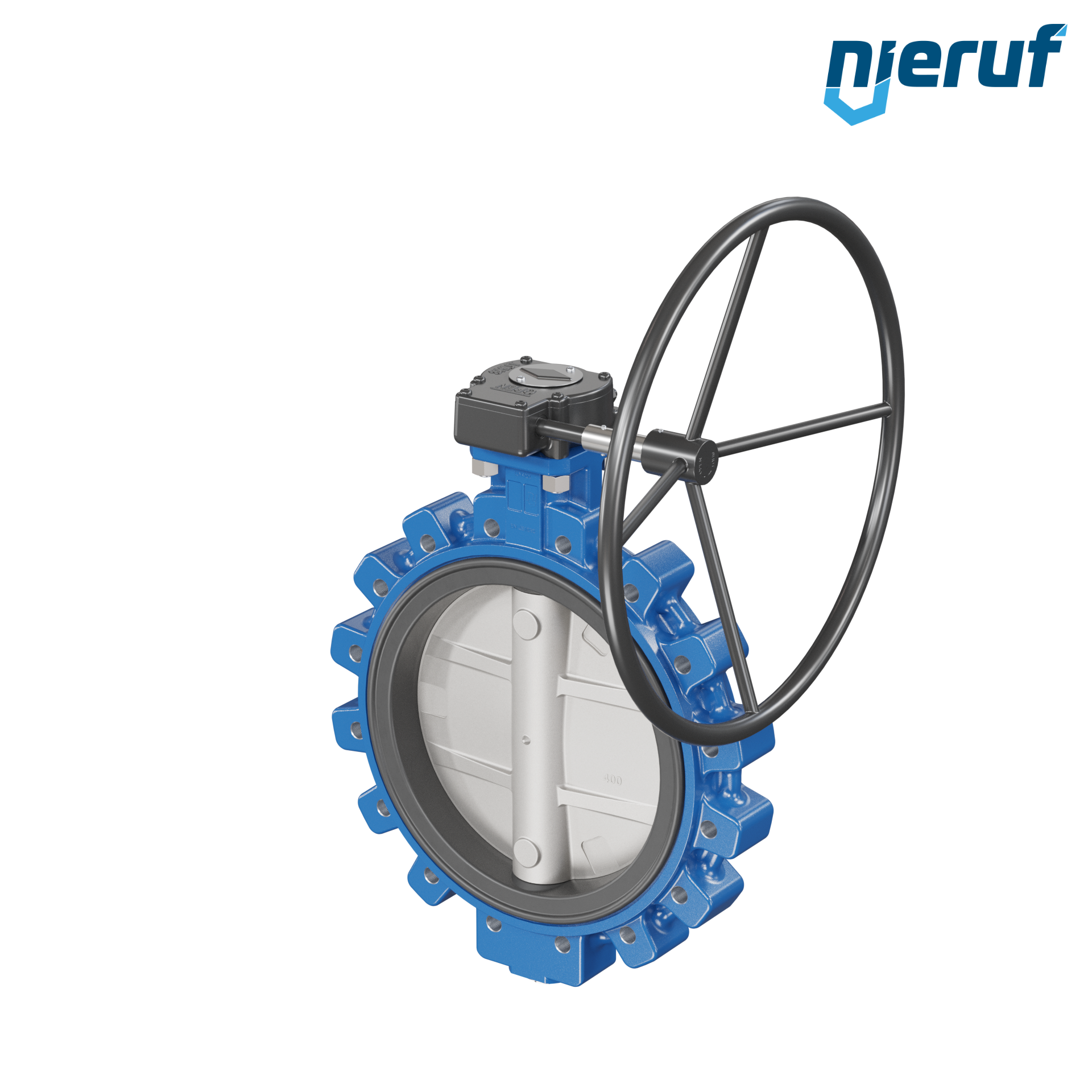 Butterfly valve AK02 DN 400 PN10 FDA Worm gear