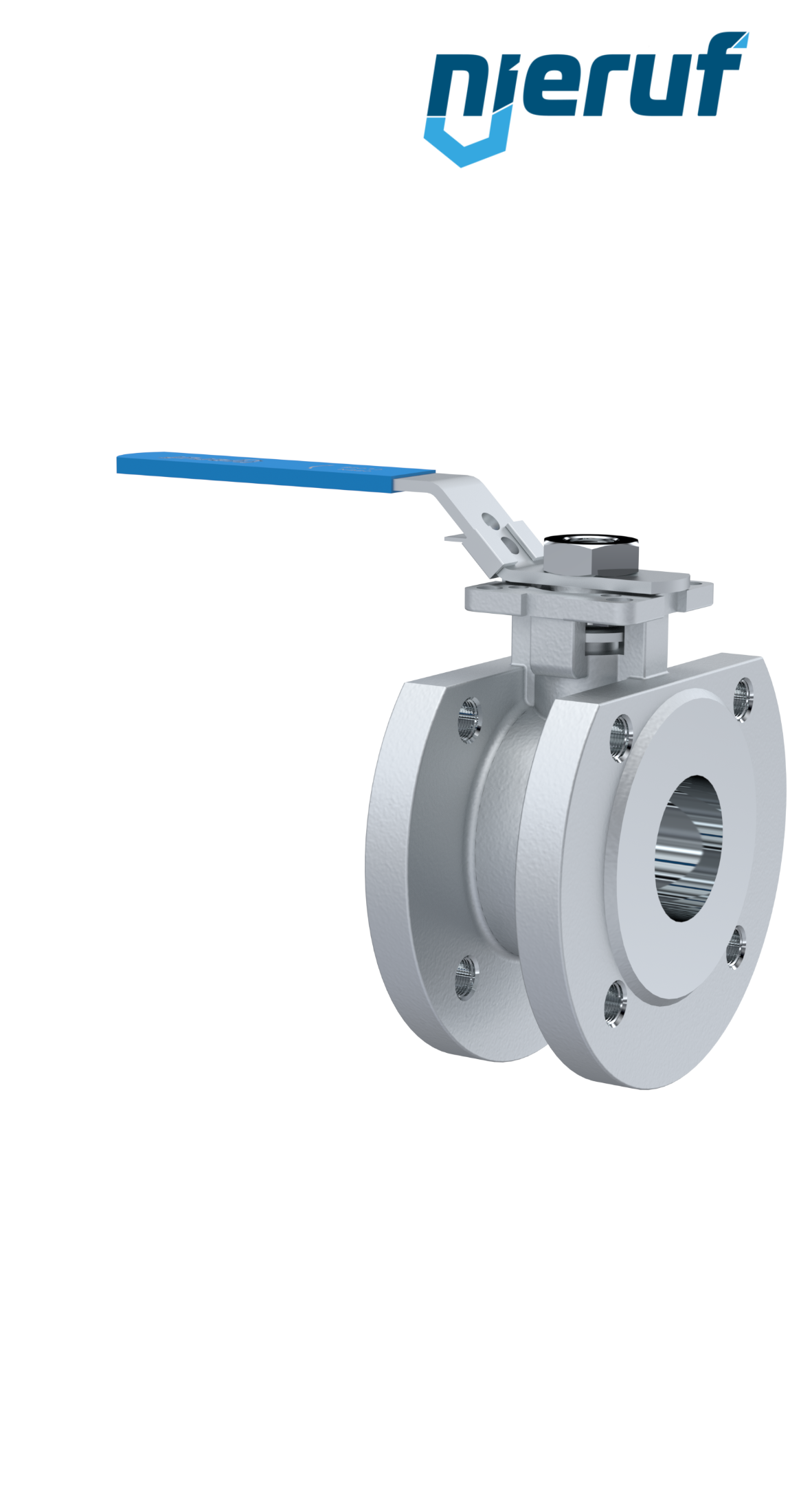 Compact ball valve DN50 PN40 FK04 stainless steel 1.4408