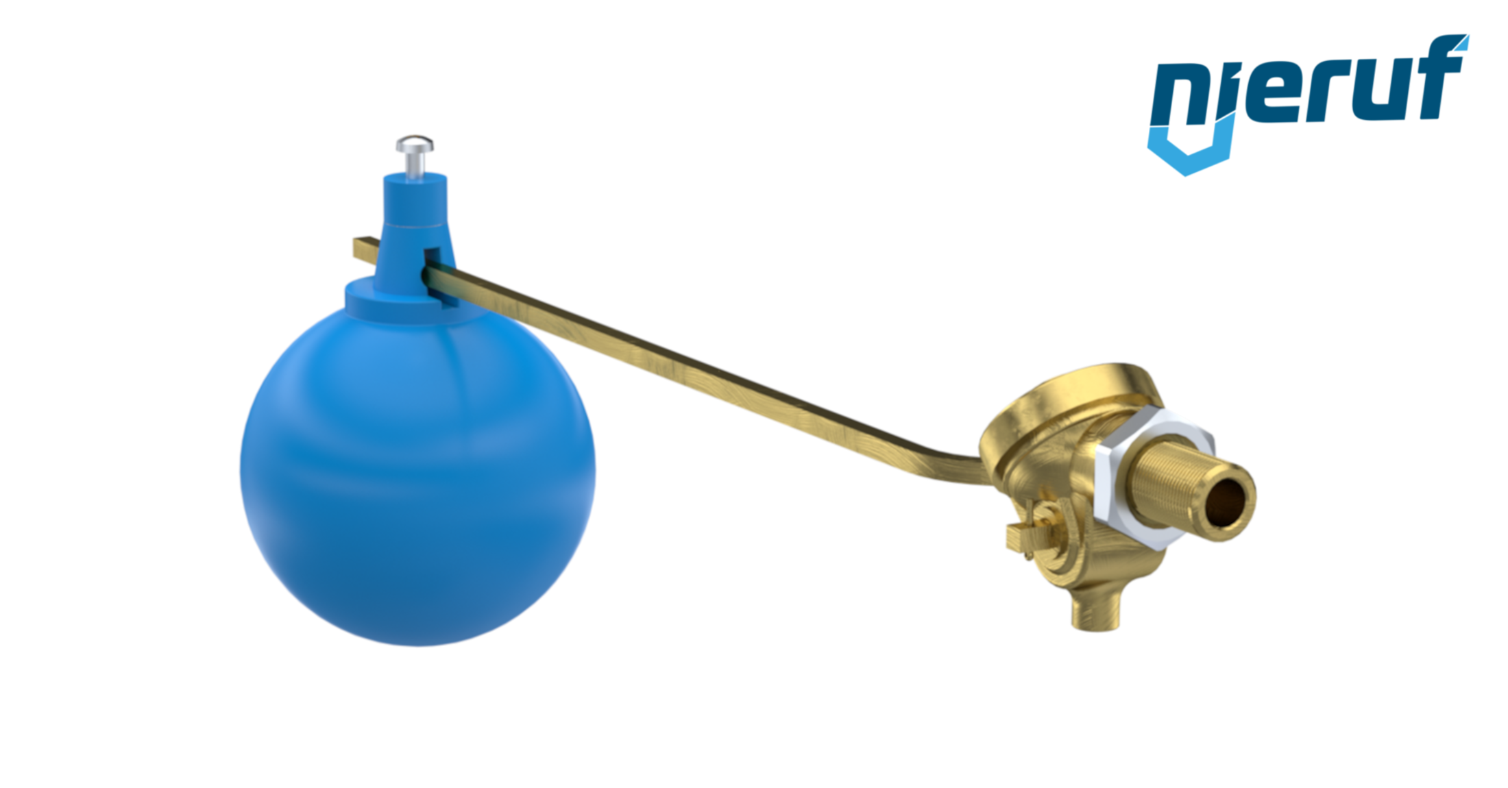 Float valve 3/8" inch brass NBR SW01 floats: in plastic